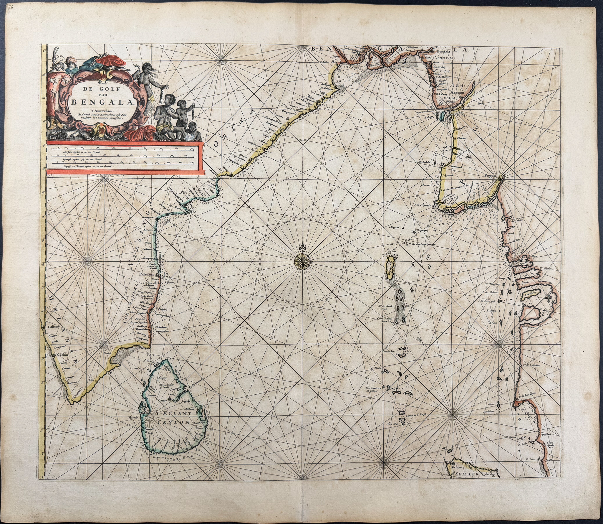 Doncker, pub. 1670 - Map of the Bay of Bengal