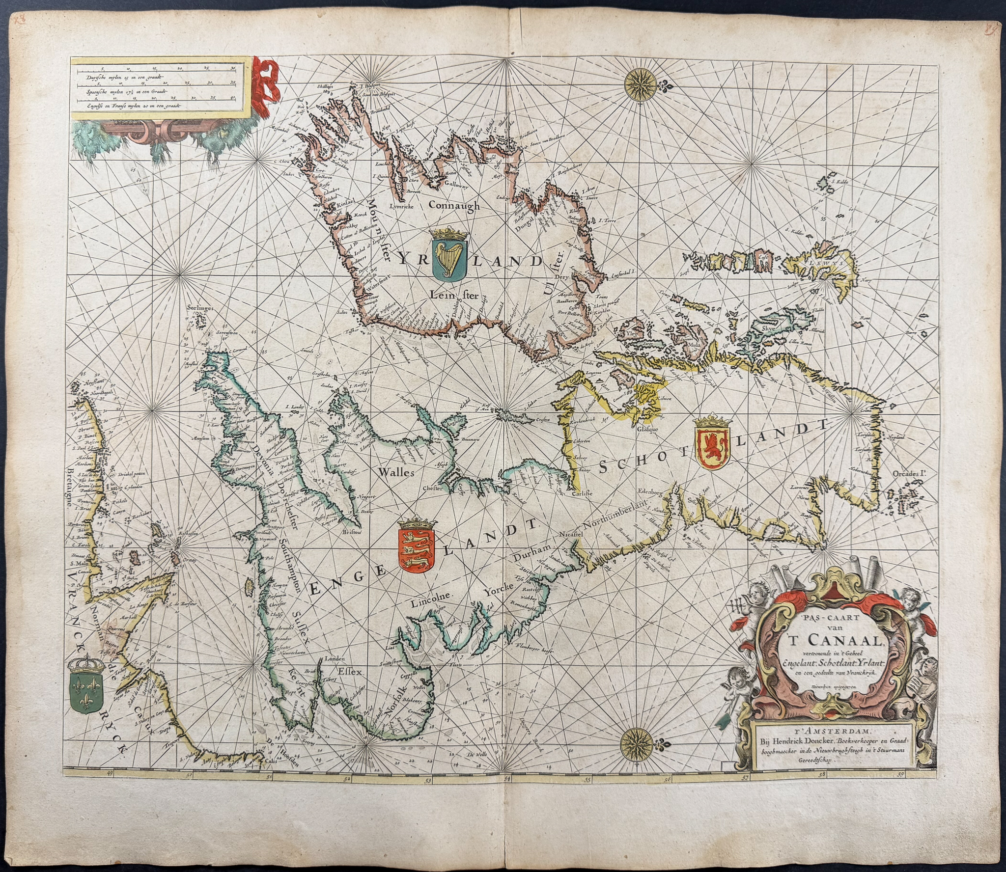 Doncker, pub. 1670 - Map of the British Isles