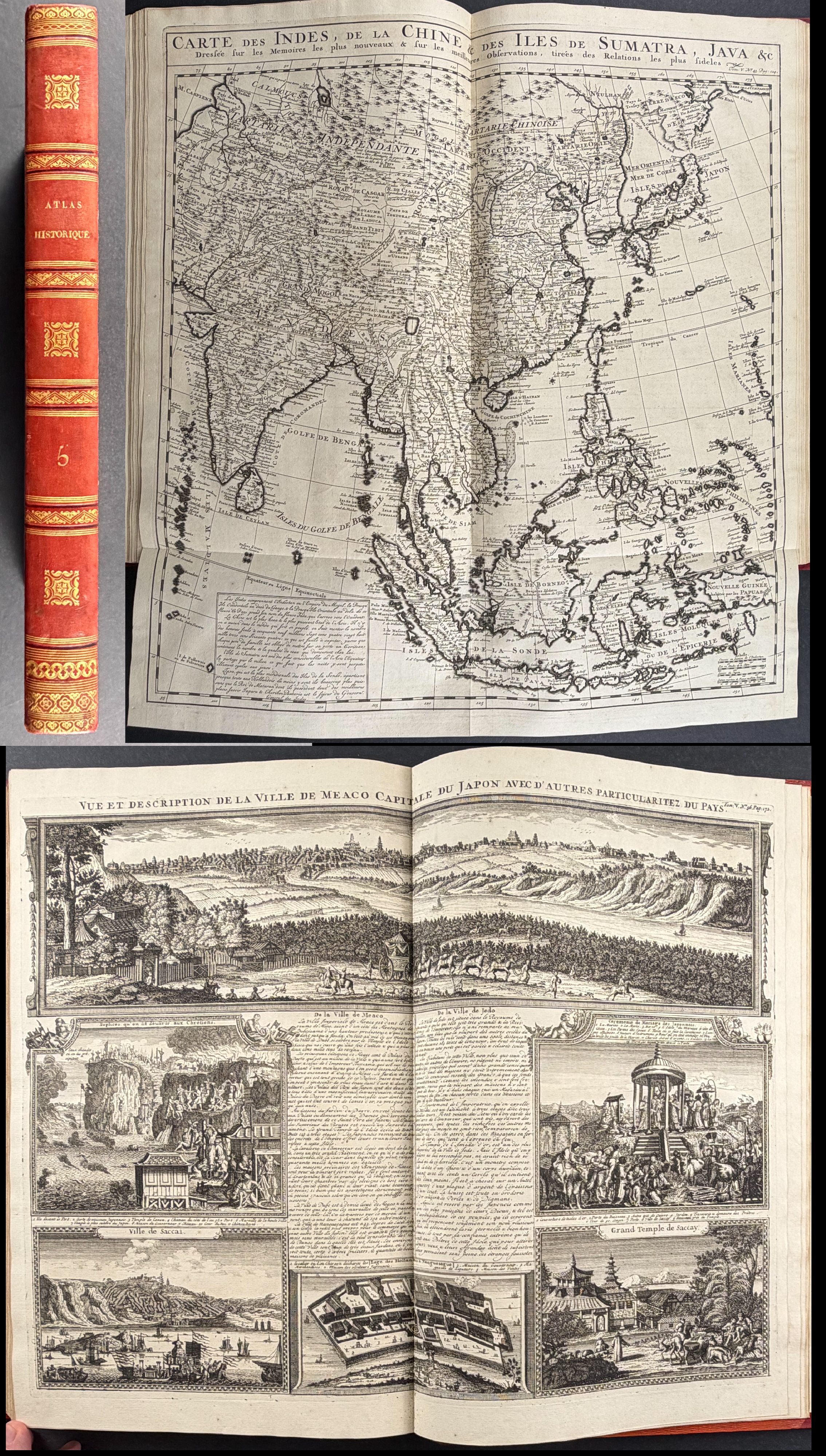 Chatelain's Atlas Historique - Volume 5 with 52 Engravings of Asia