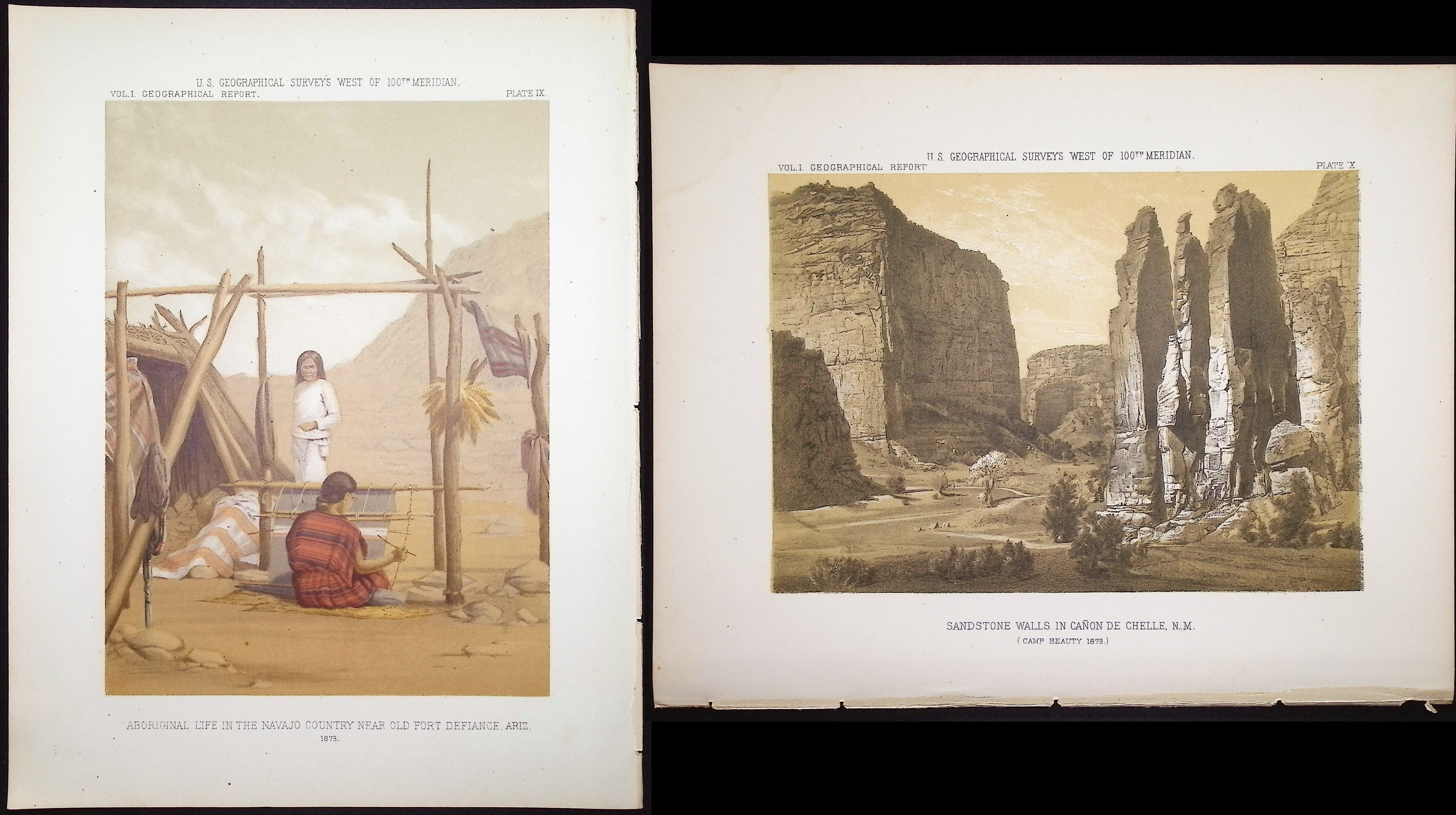 Emory & Wheeler - 6 Prints of Native Americans & American West