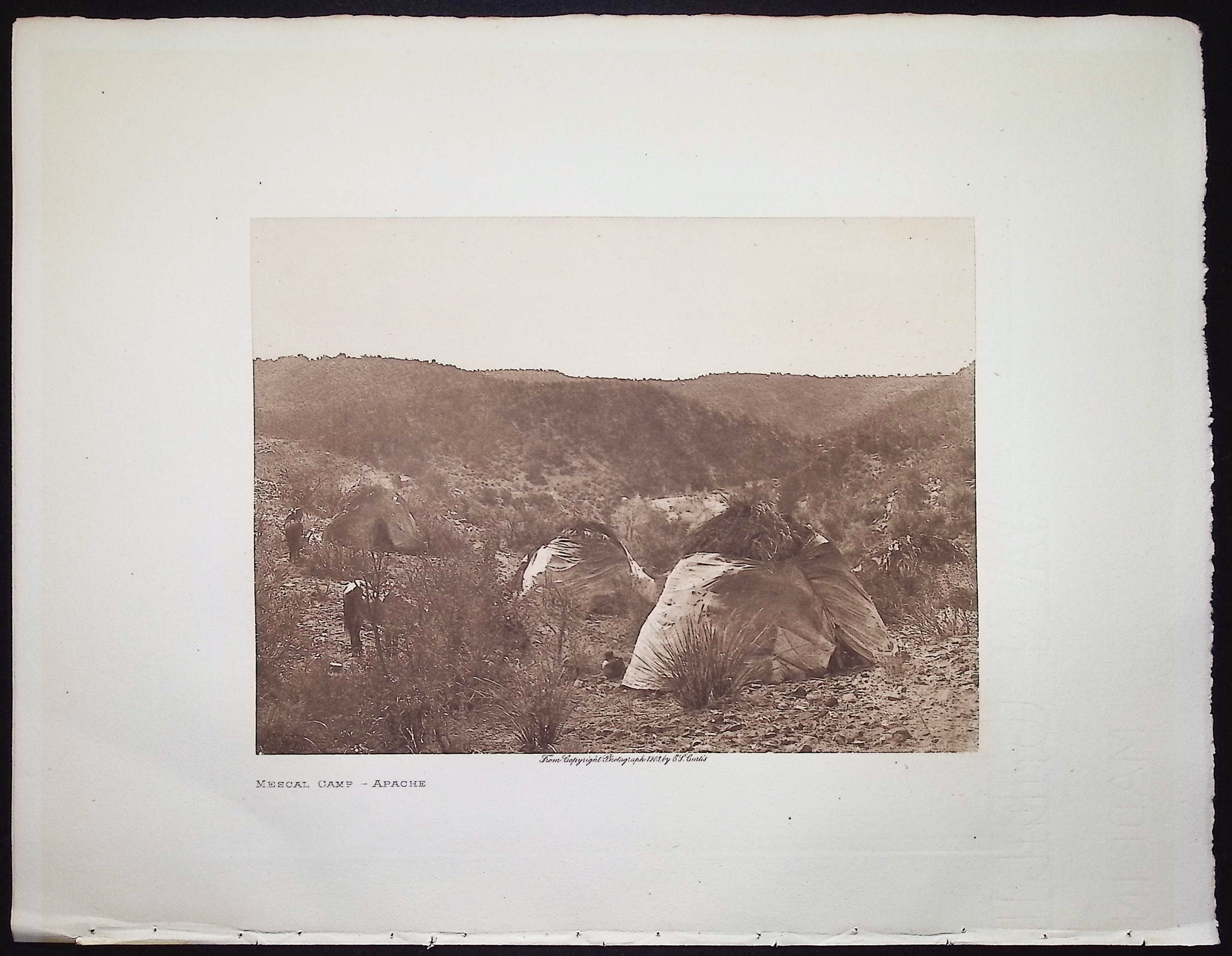 Edward Curtis - Mescal Camp - Apache