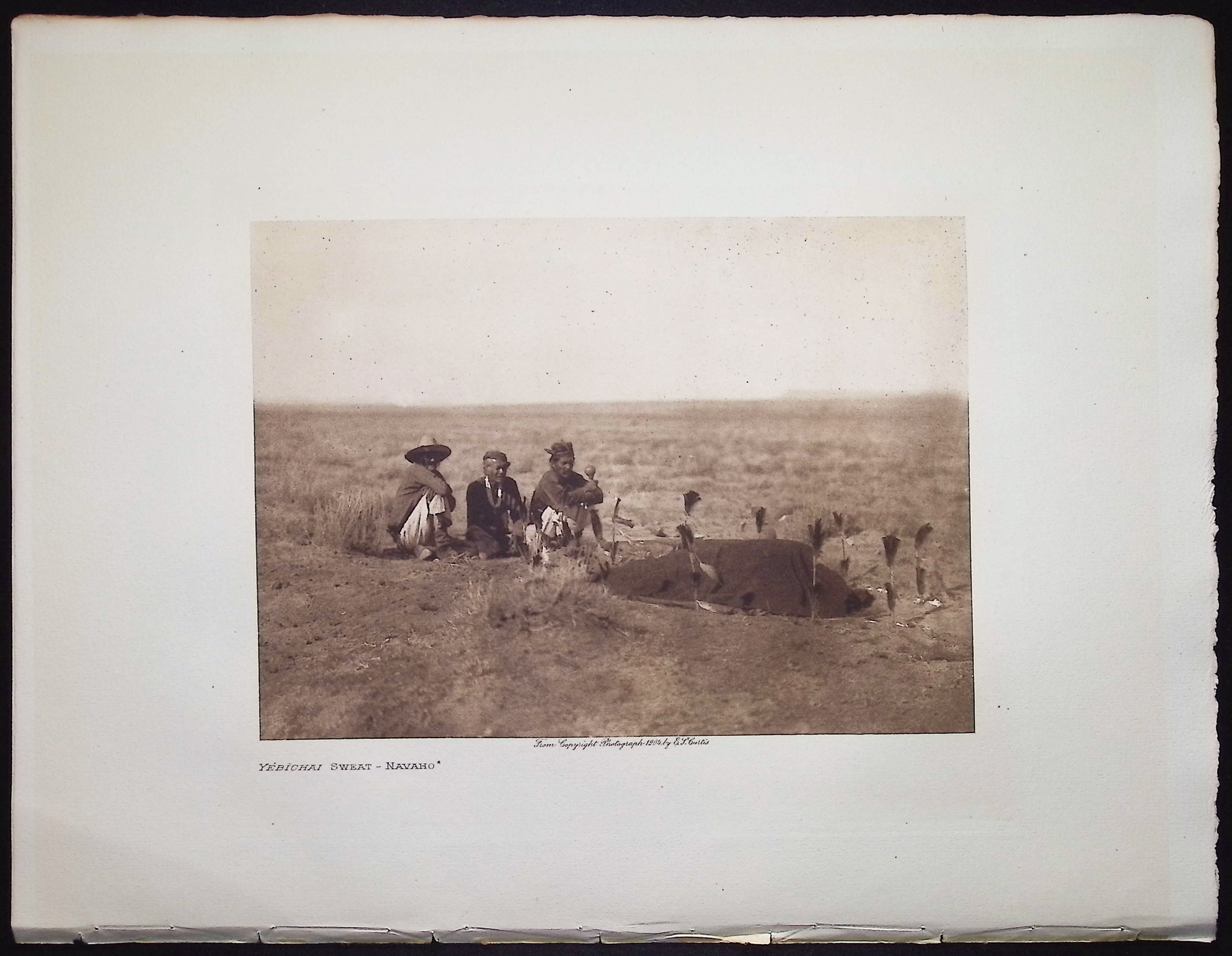 Edward Curtis - Yebichai Sweat- Navaho