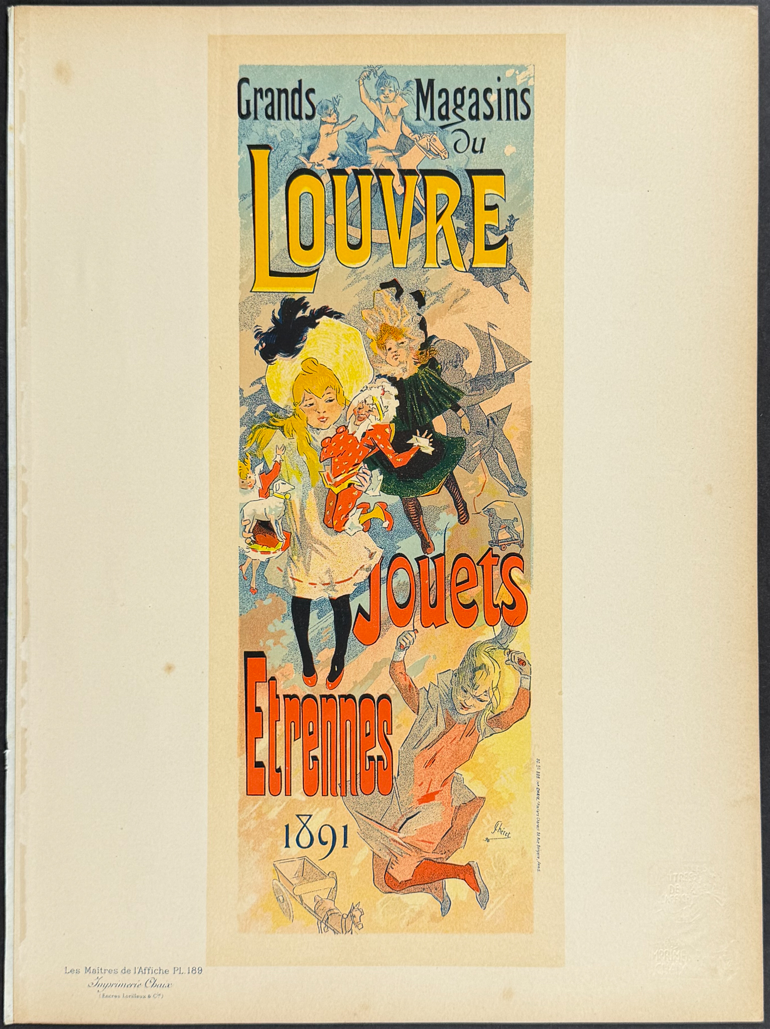 Maitres Affiches after Cheret - 6 Poster Lithographs