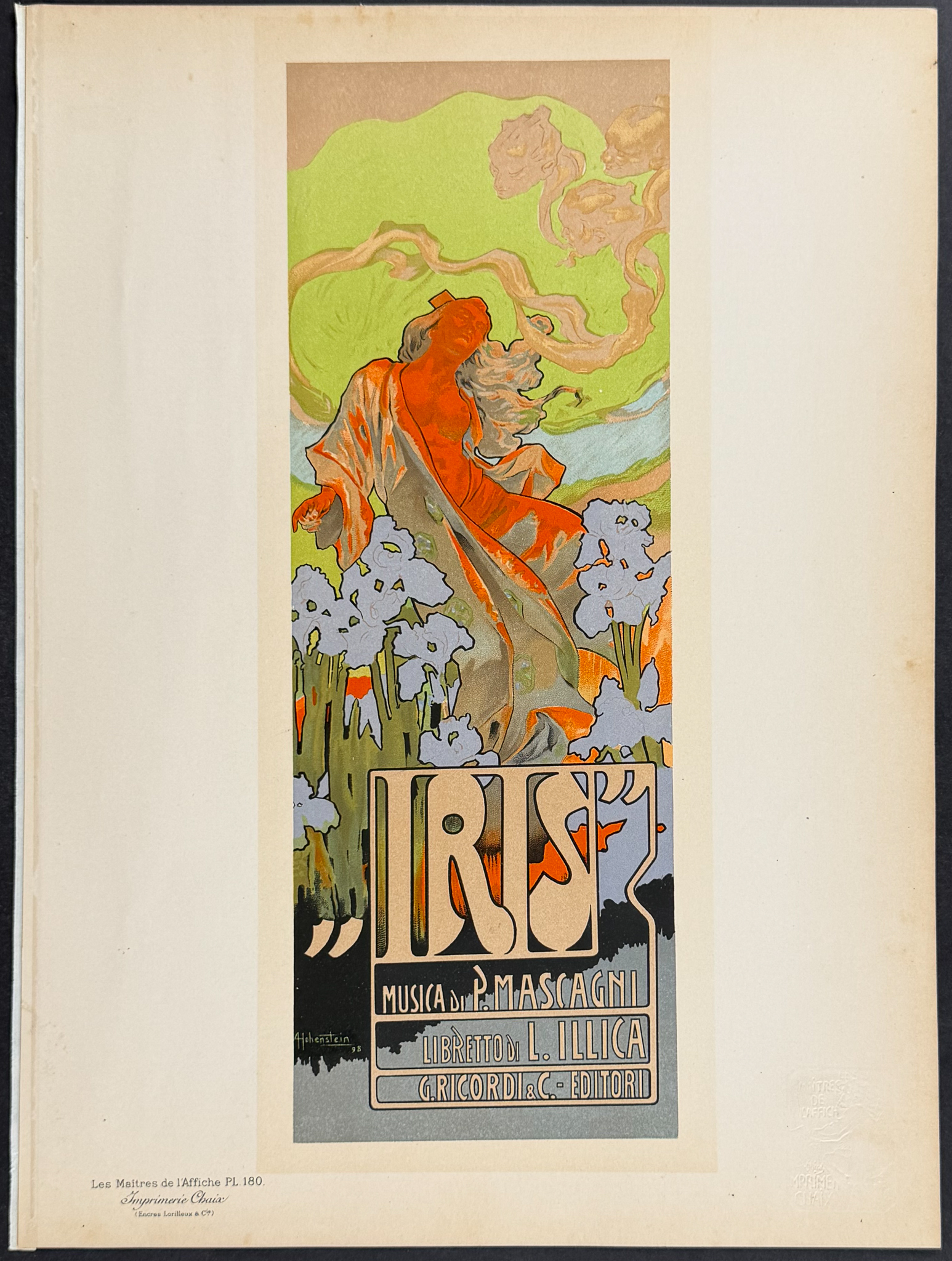 Maitres Affiches after Cheret - 8 Poster Lithographs