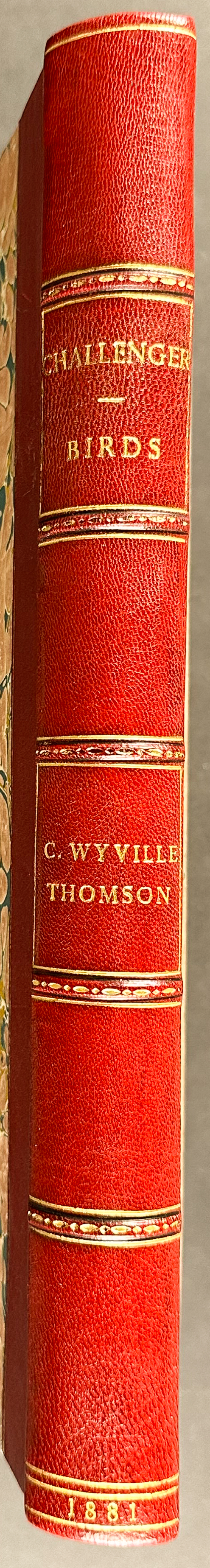 Thomson's The Voyage of the HMS Challenger - Volume with 30 Originally Hand-Colored Lithographs