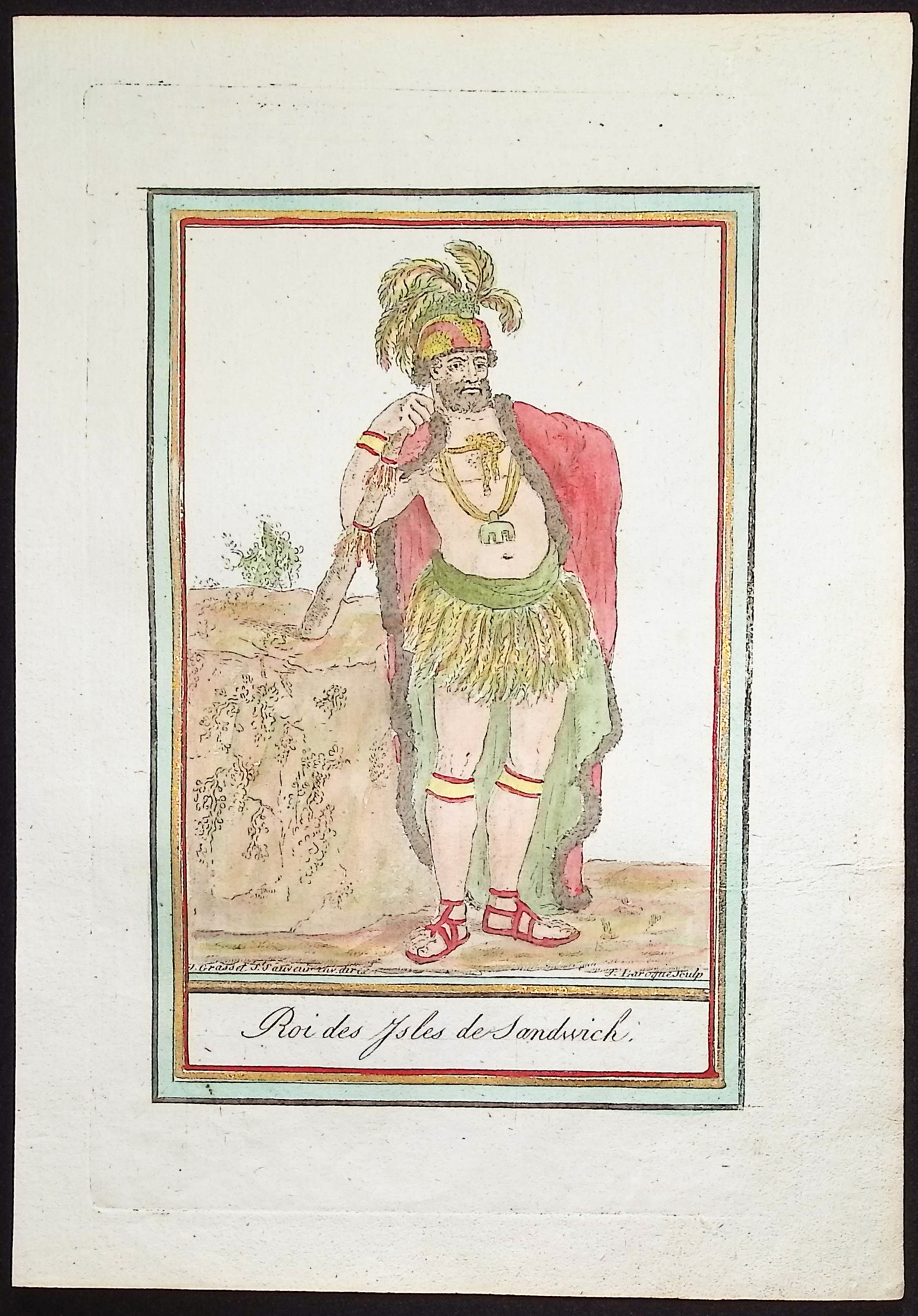 Grasset, Hawaii - King of the Sandwich Islands [Roi des Isles de Sandwich]