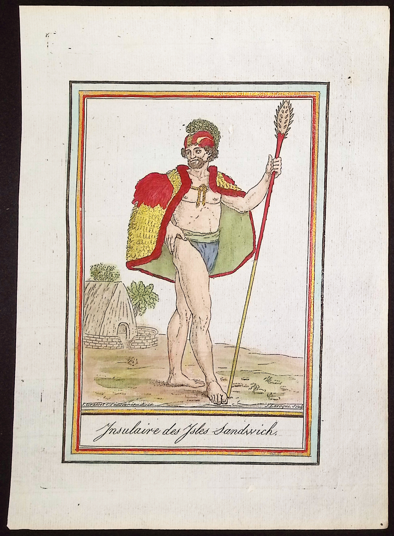 Grasset, Hawaii - Islander from the Sandwich Islands [Insulaire des Isles Sandwich]