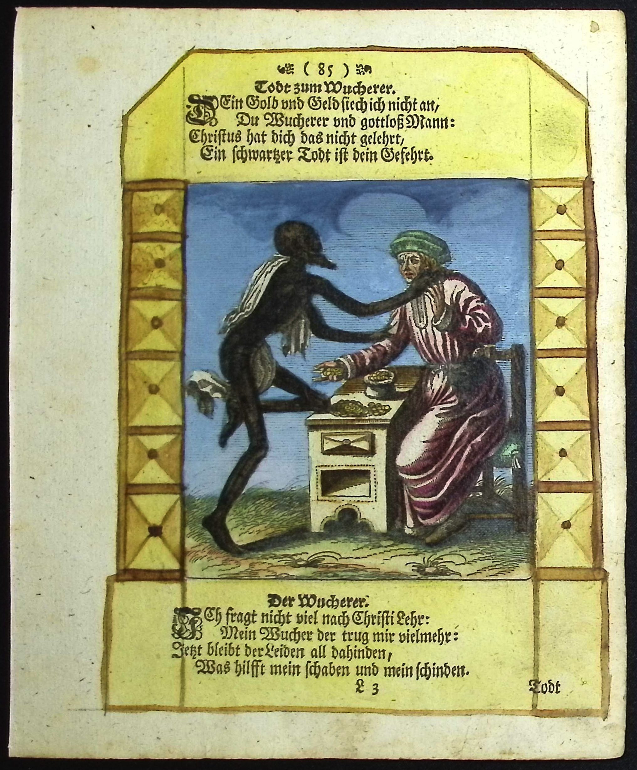 Merian - Pair of Dance of Death Engravings
