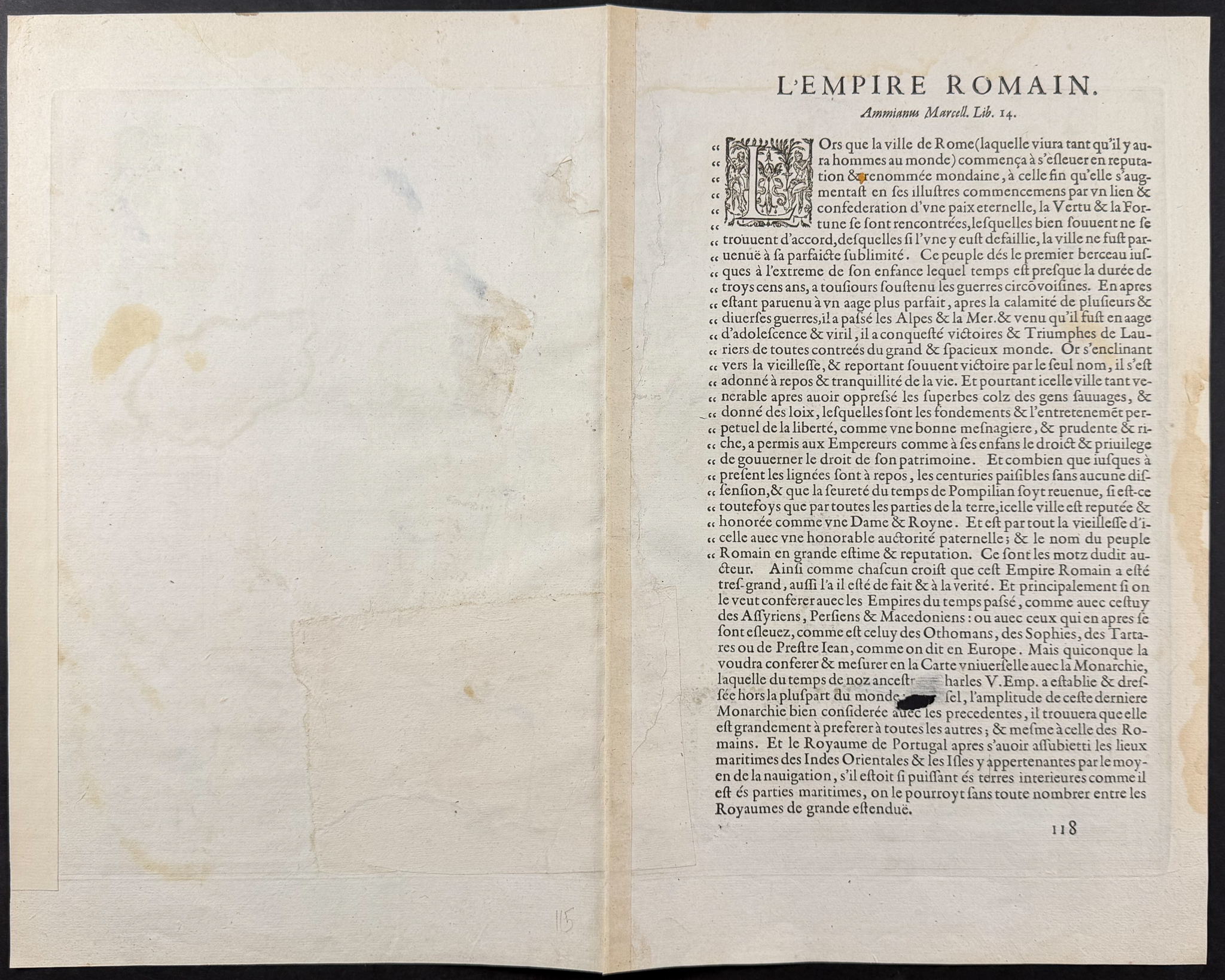 Ortelius, pub. 1587 - Map of the Roman Empire