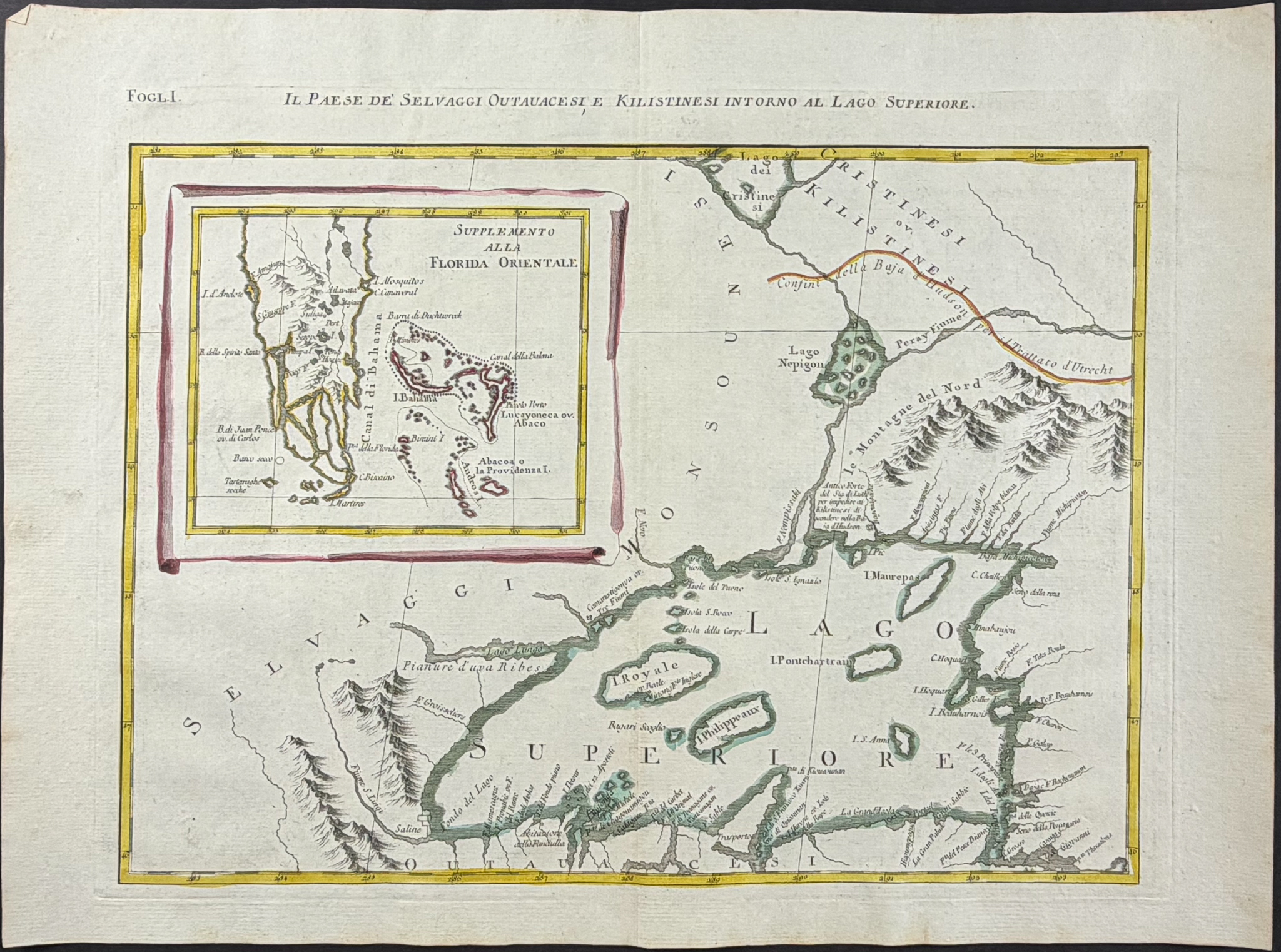 Zatta - Important Wall Map: Colonial Eastern United States & Canada on 12 Maps (Not Joined)