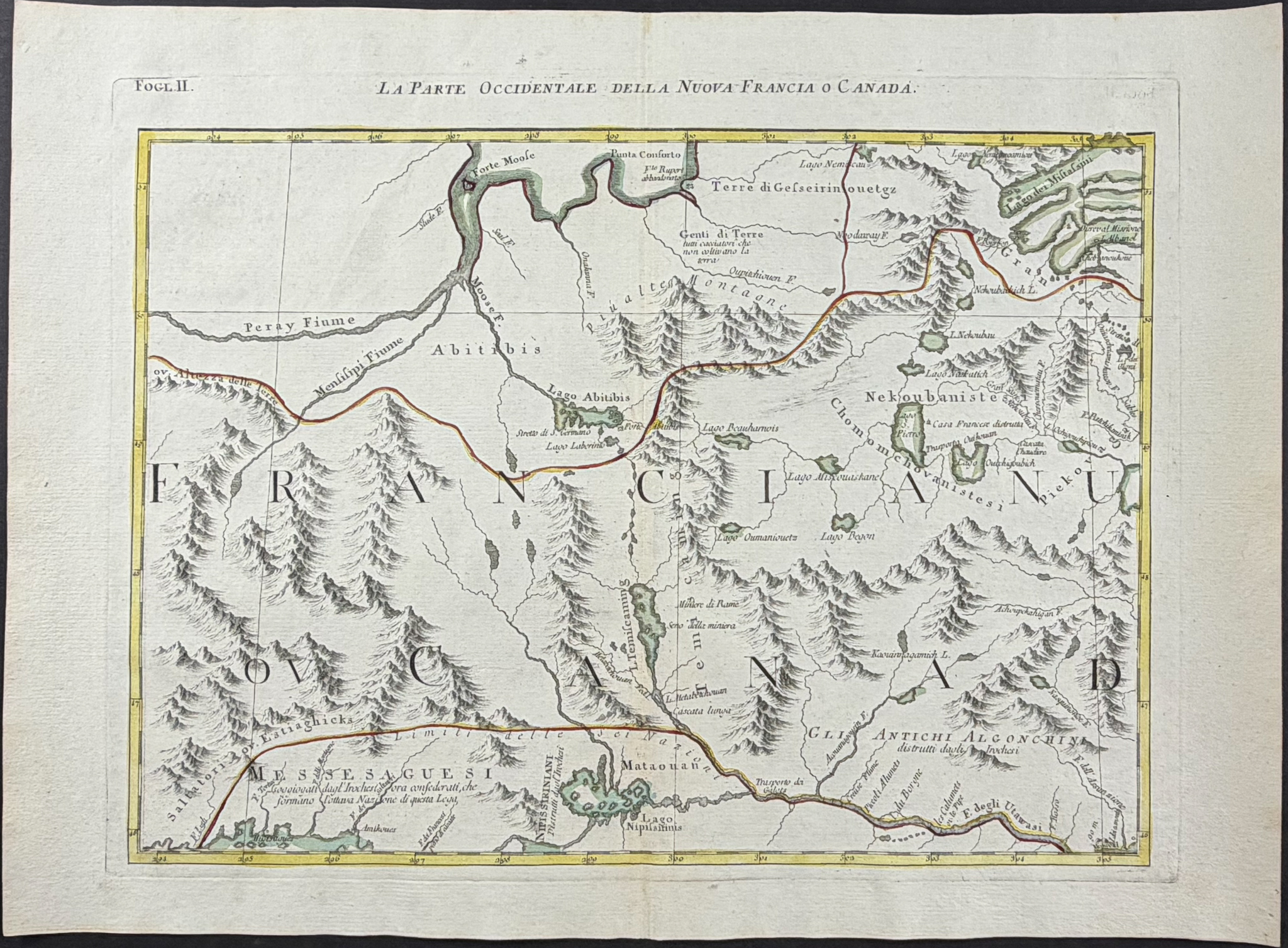 Zatta - Important Wall Map: Colonial Eastern United States & Canada on 12 Maps (Not Joined)