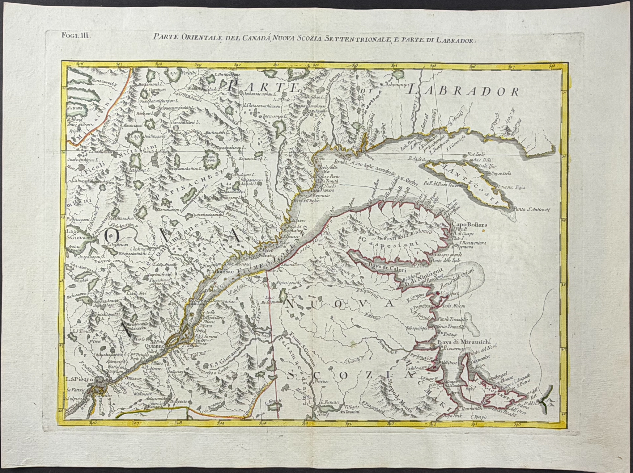 Zatta - Important Wall Map: Colonial Eastern United States & Canada on 12 Maps (Not Joined)
