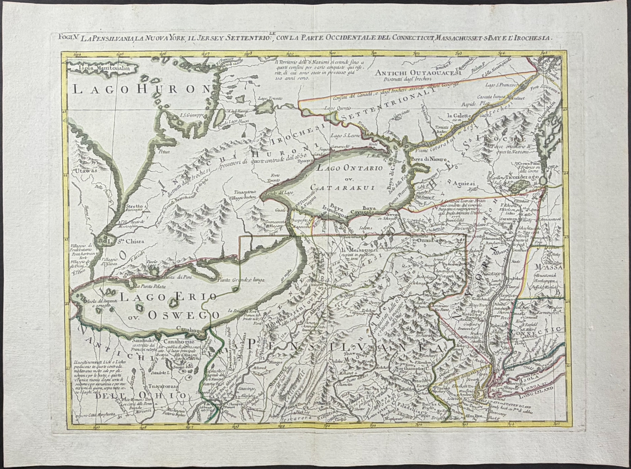 Zatta - Important Wall Map: Colonial Eastern United States & Canada on 12 Maps (Not Joined)