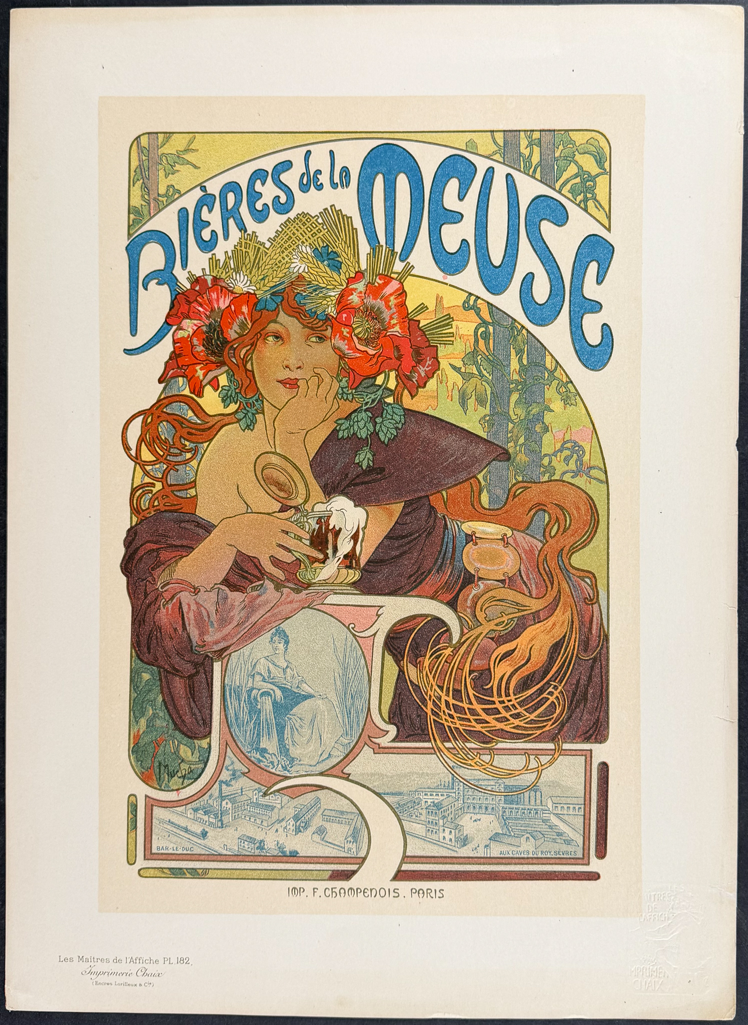 Maitres Affiches by Mucha - Bieres de la Meuse
