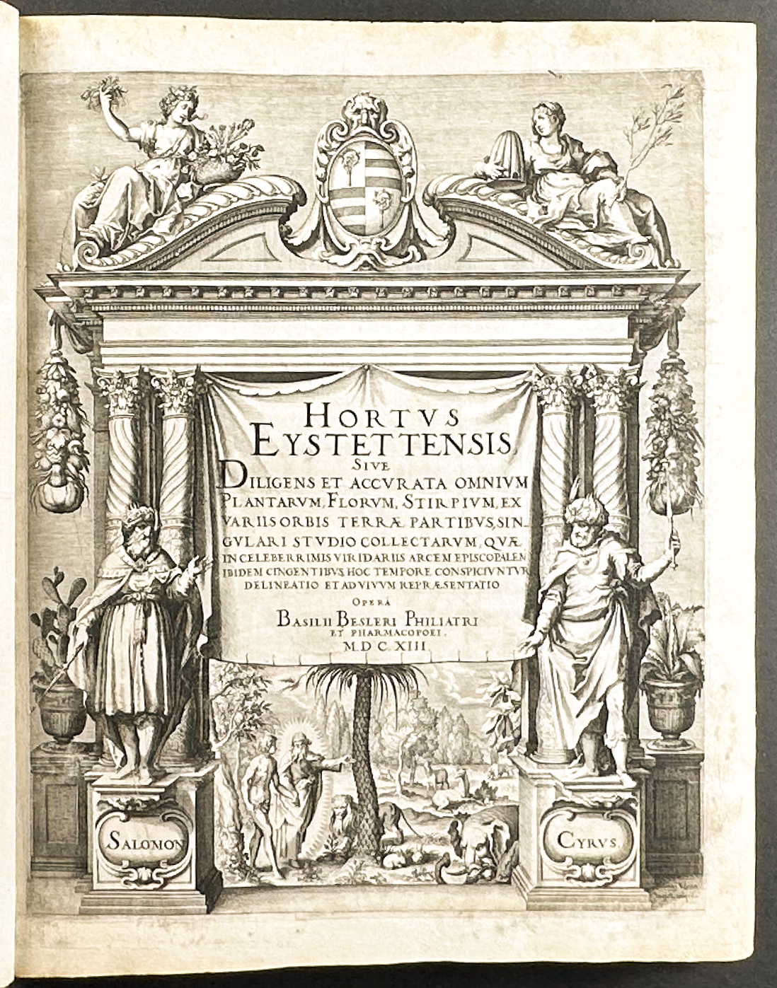 Besler's Hortus Eystettensis - First Edition - Two Volumes with 366 Botanical Engravings