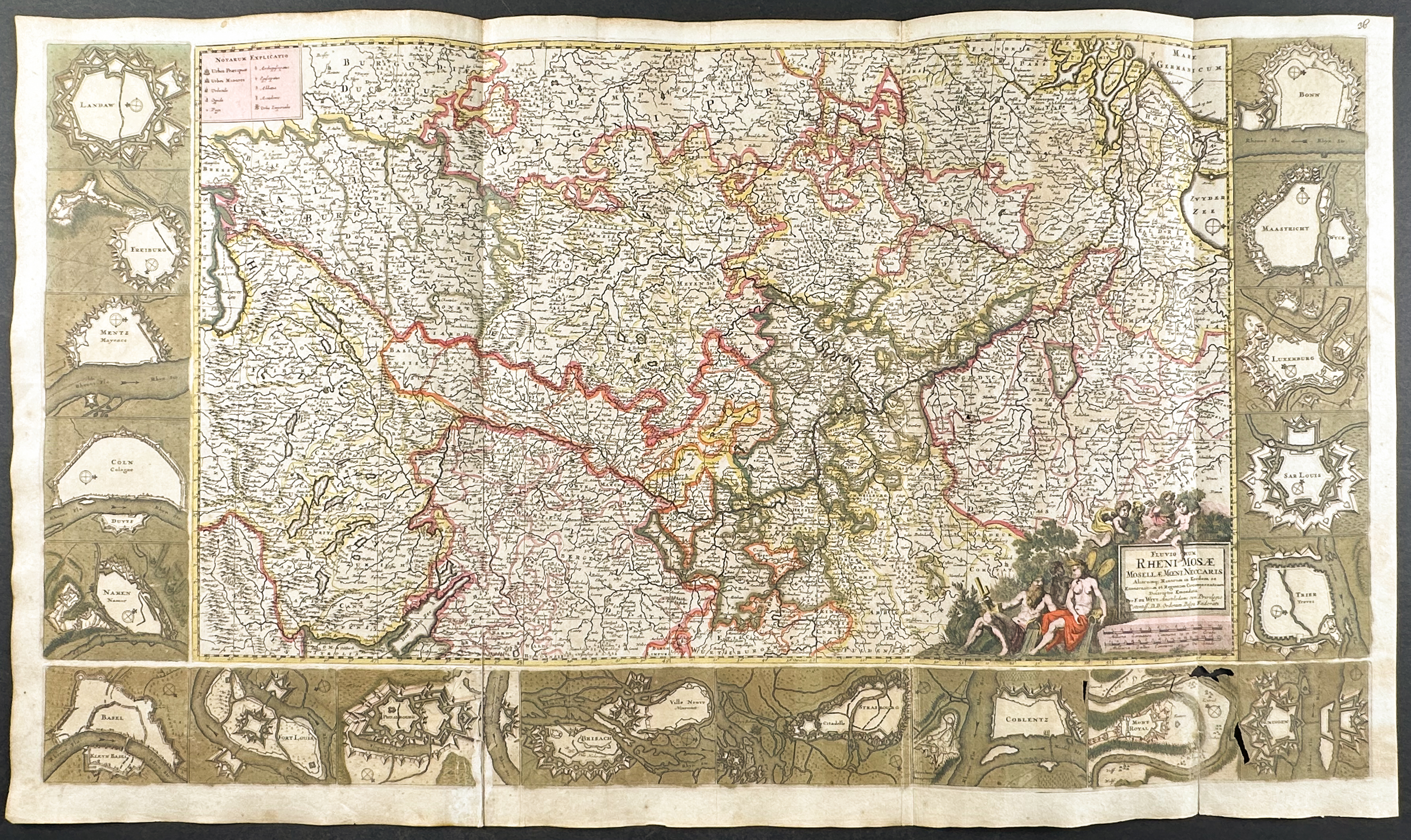 De Wit - Map of Germany, with City Maps