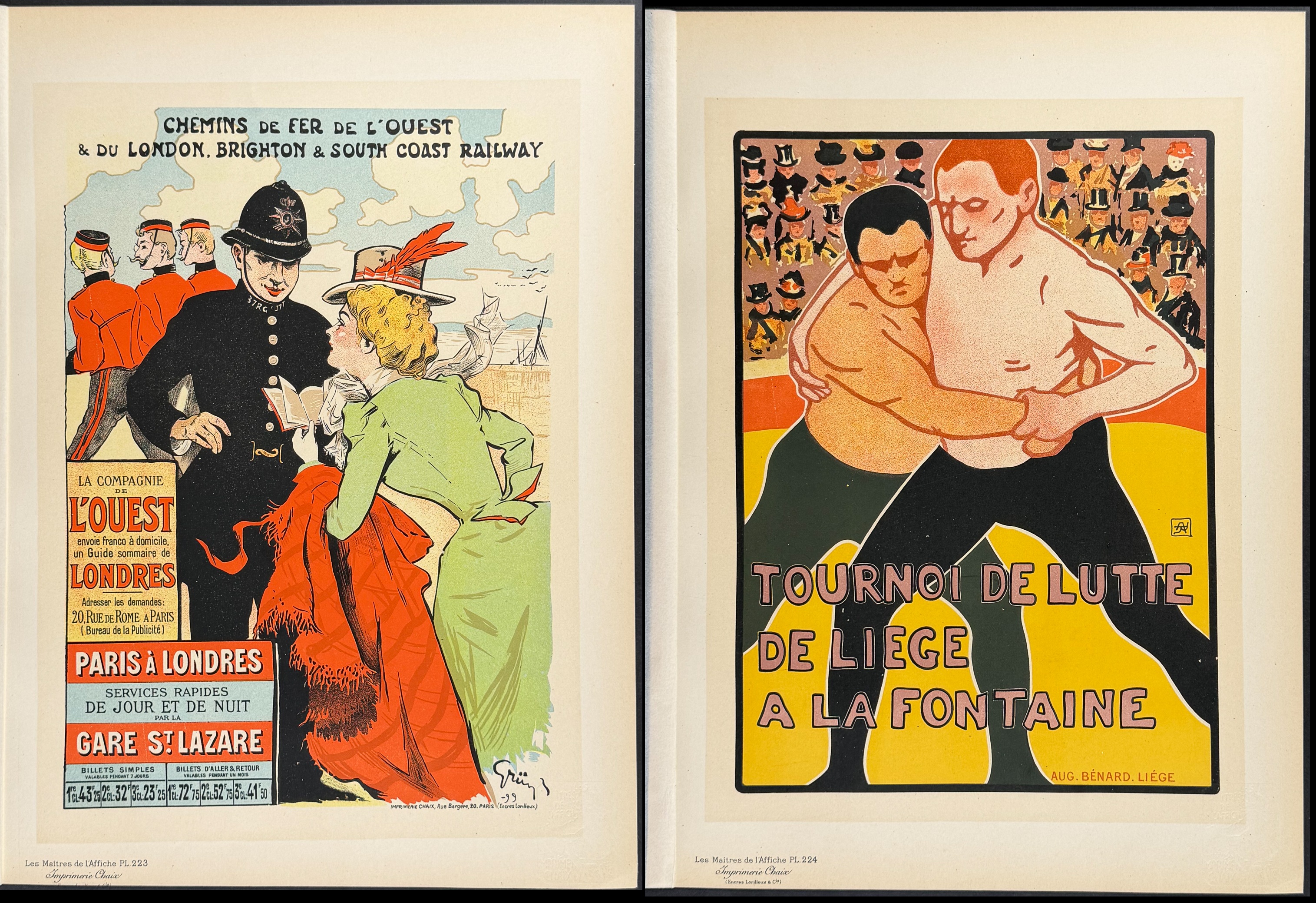 Maitres Affiches - 5 Poster Lithographs
