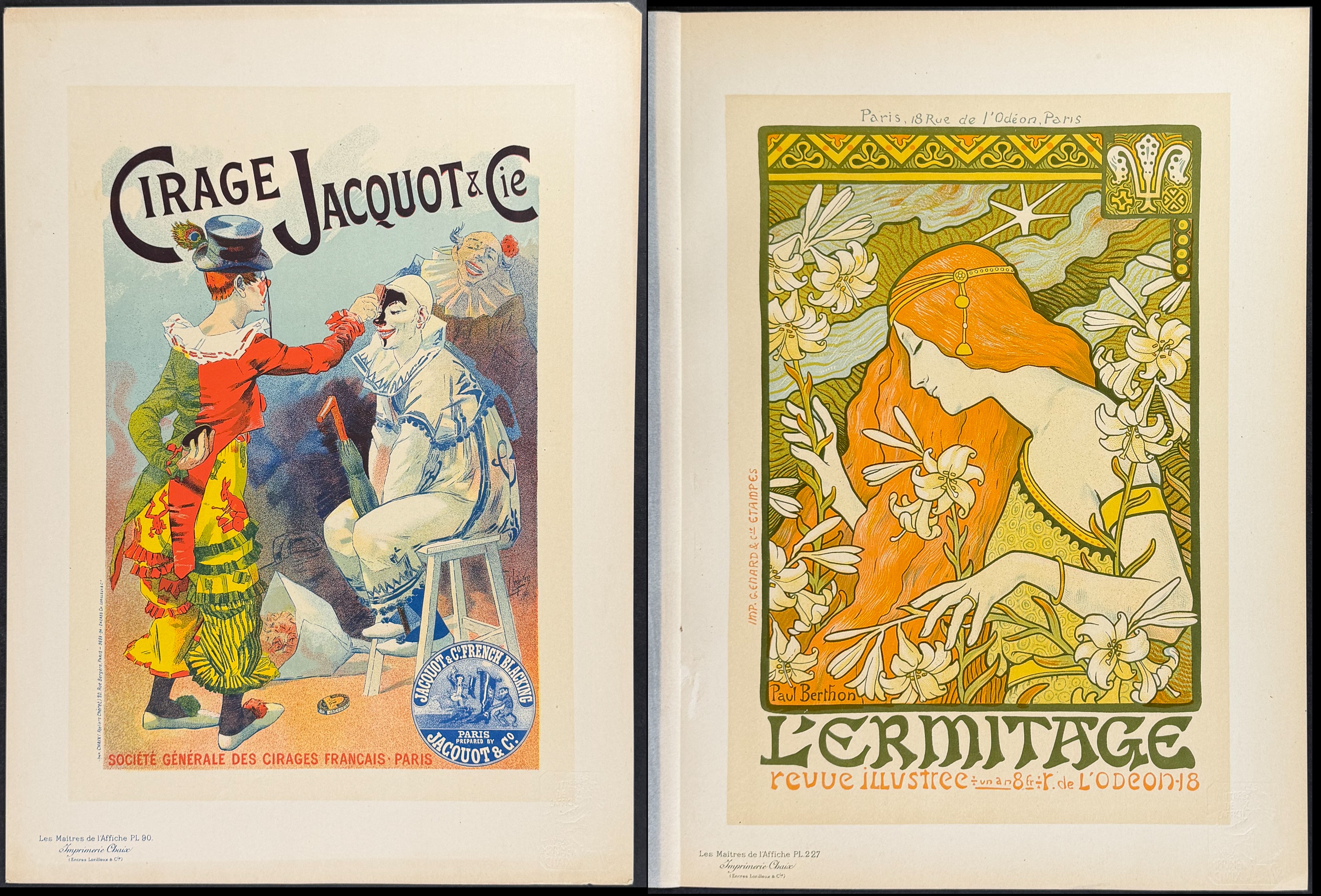 Maitres Affiches - 4 Poster Lithographs