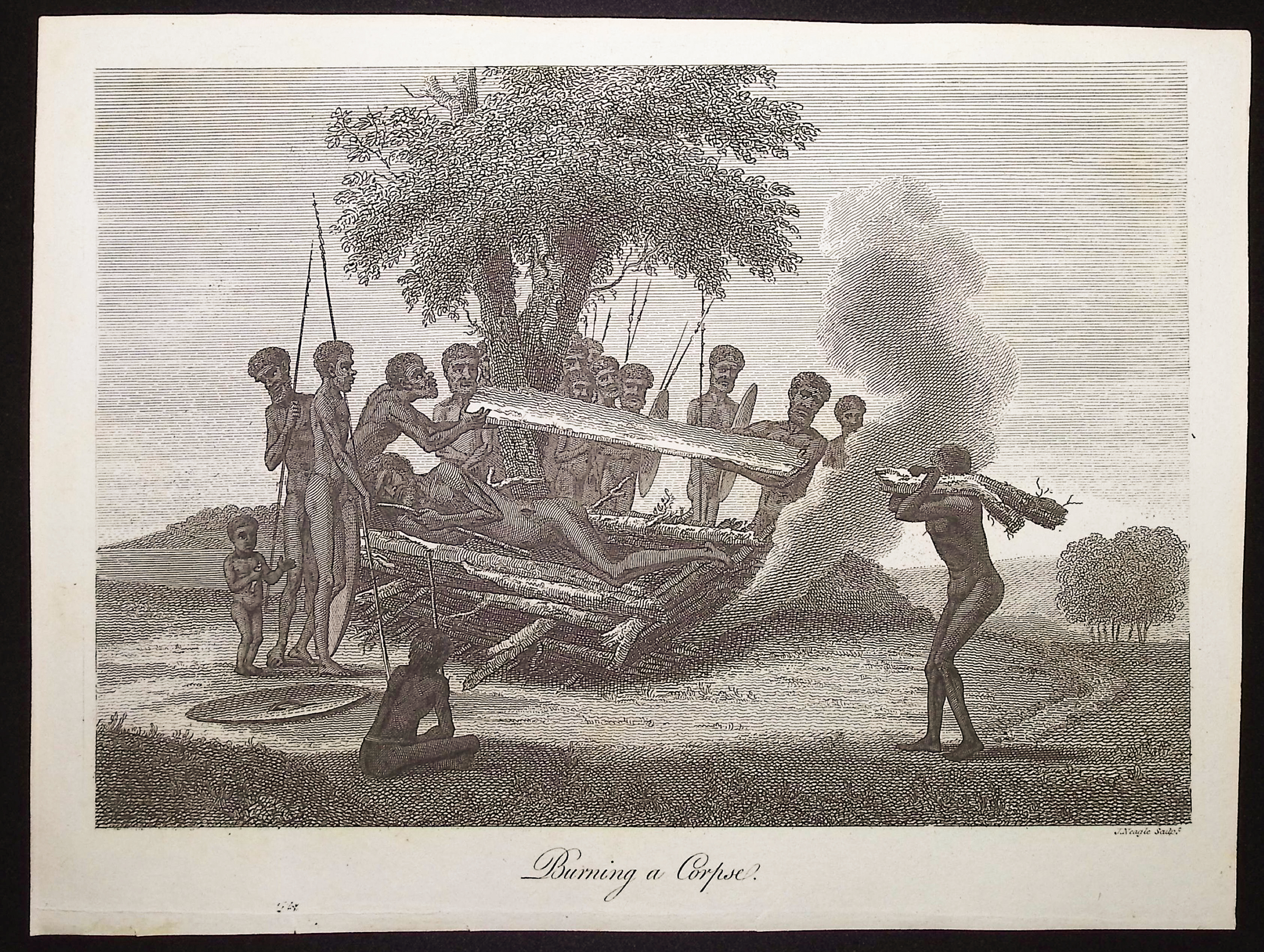 Collins - Australia (New Holland): Burning a Corpse