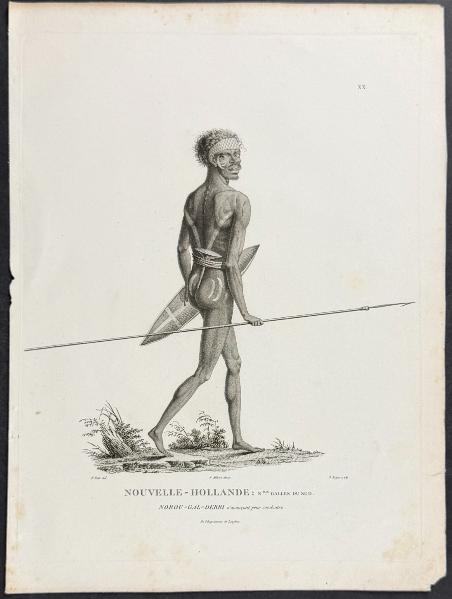 Peron & Freycinet - Native Australian or Aborigine: Norou-Gal-Derri