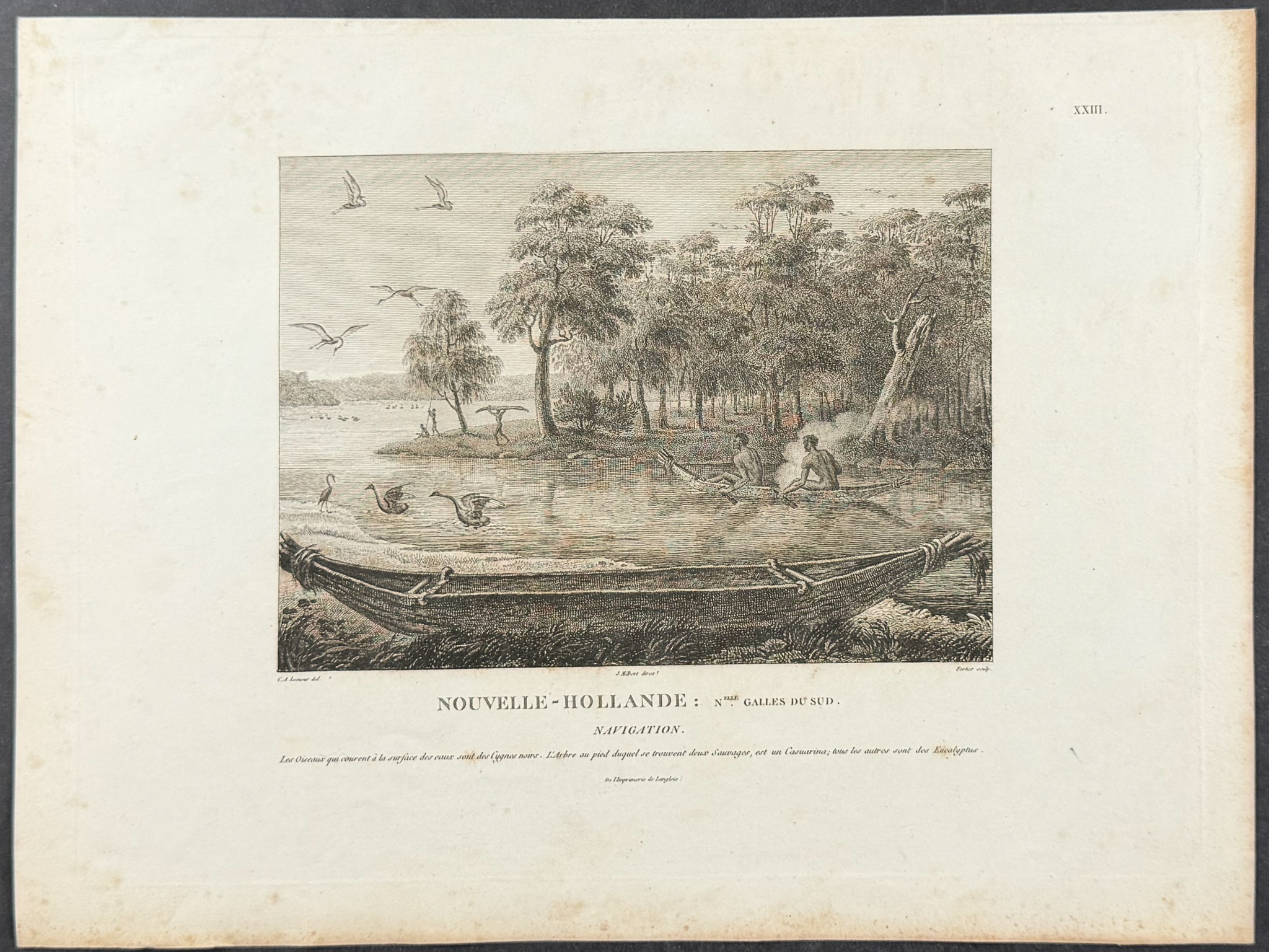Peron & Freycinet - Navigation & Canoe [Australia, New Holland]