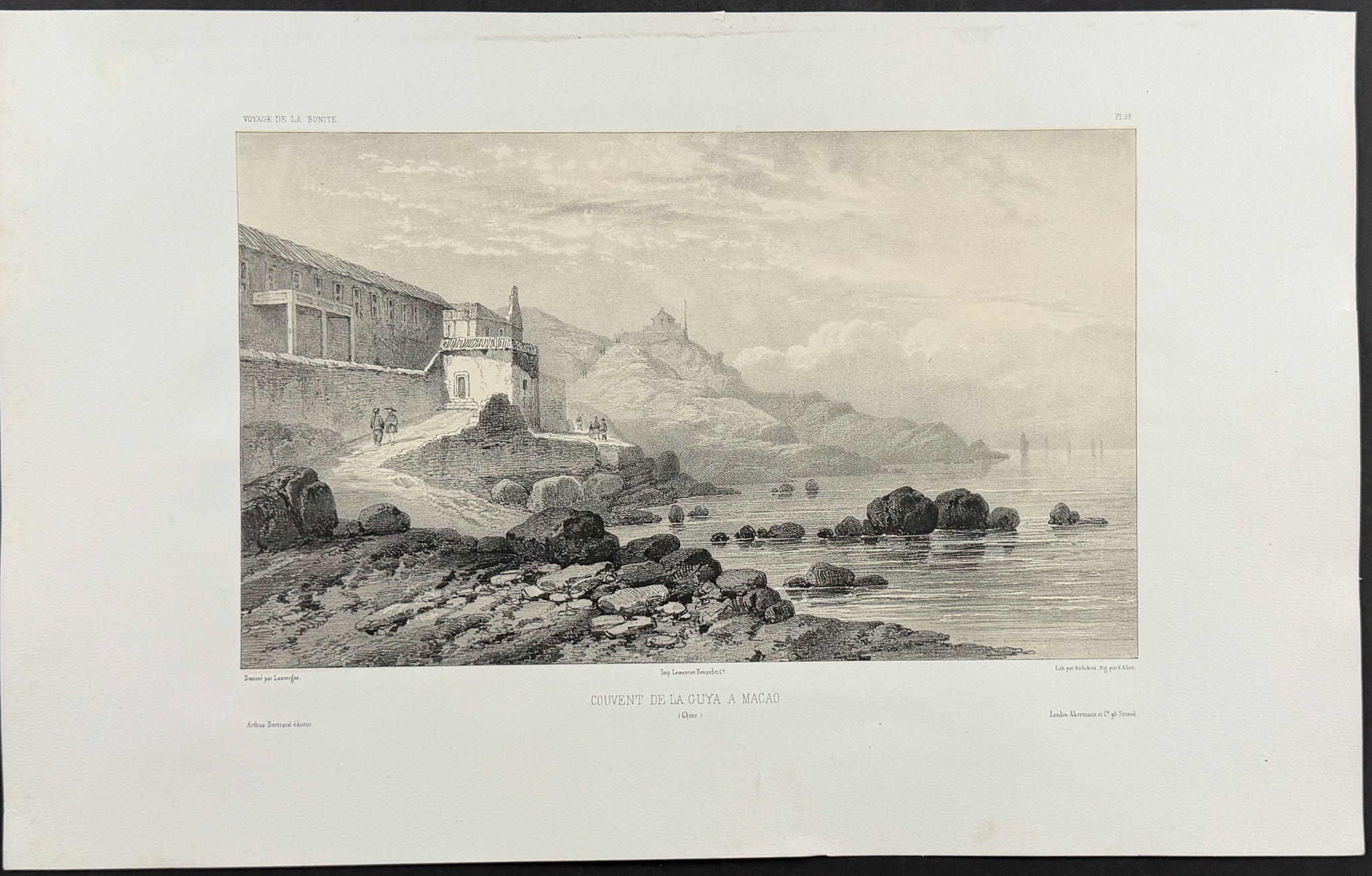 Dumont - 6 Lithographs of Macao & Canton, China