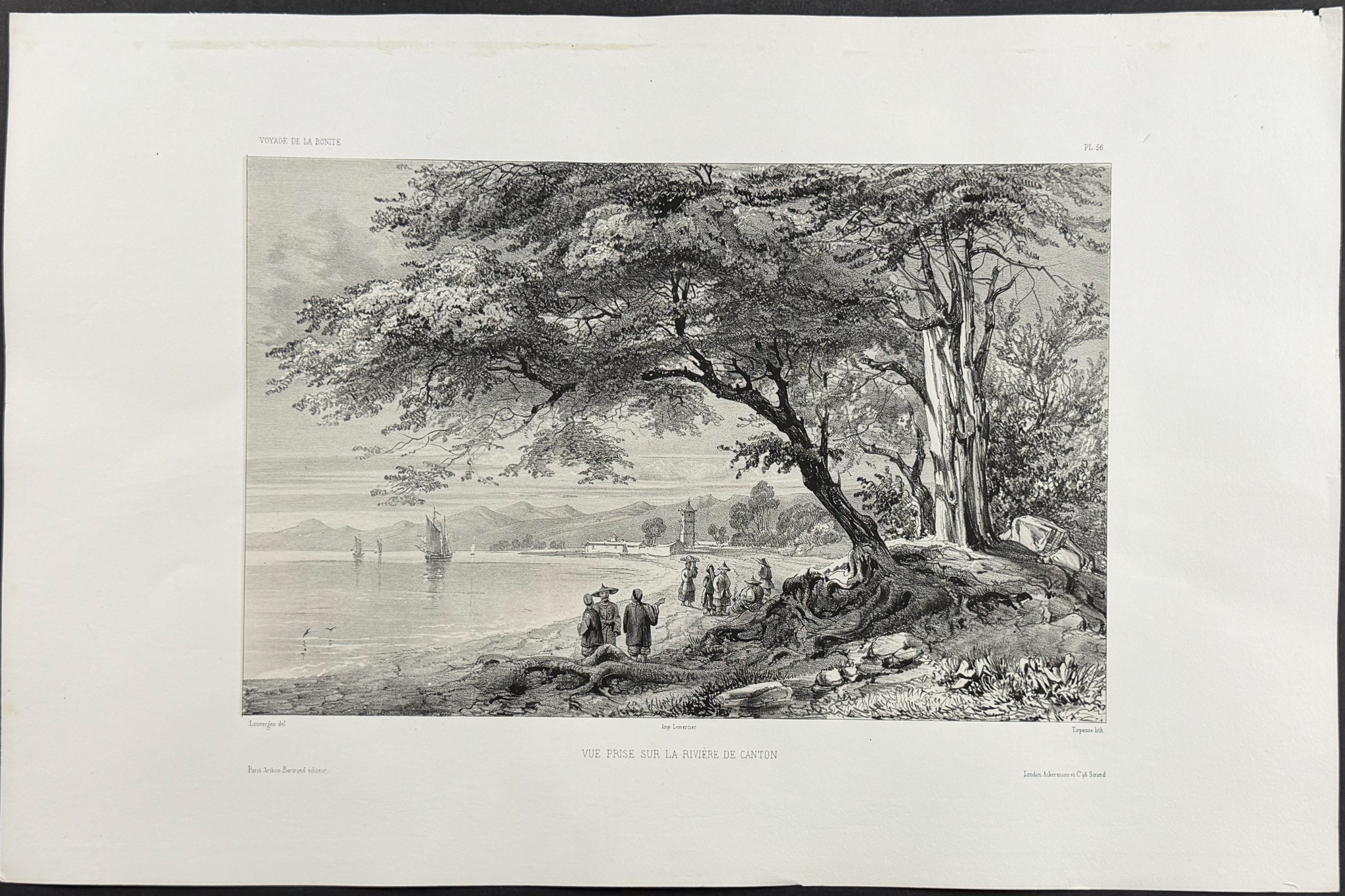 Dumont - 6 Lithographs of Macao & Canton, China