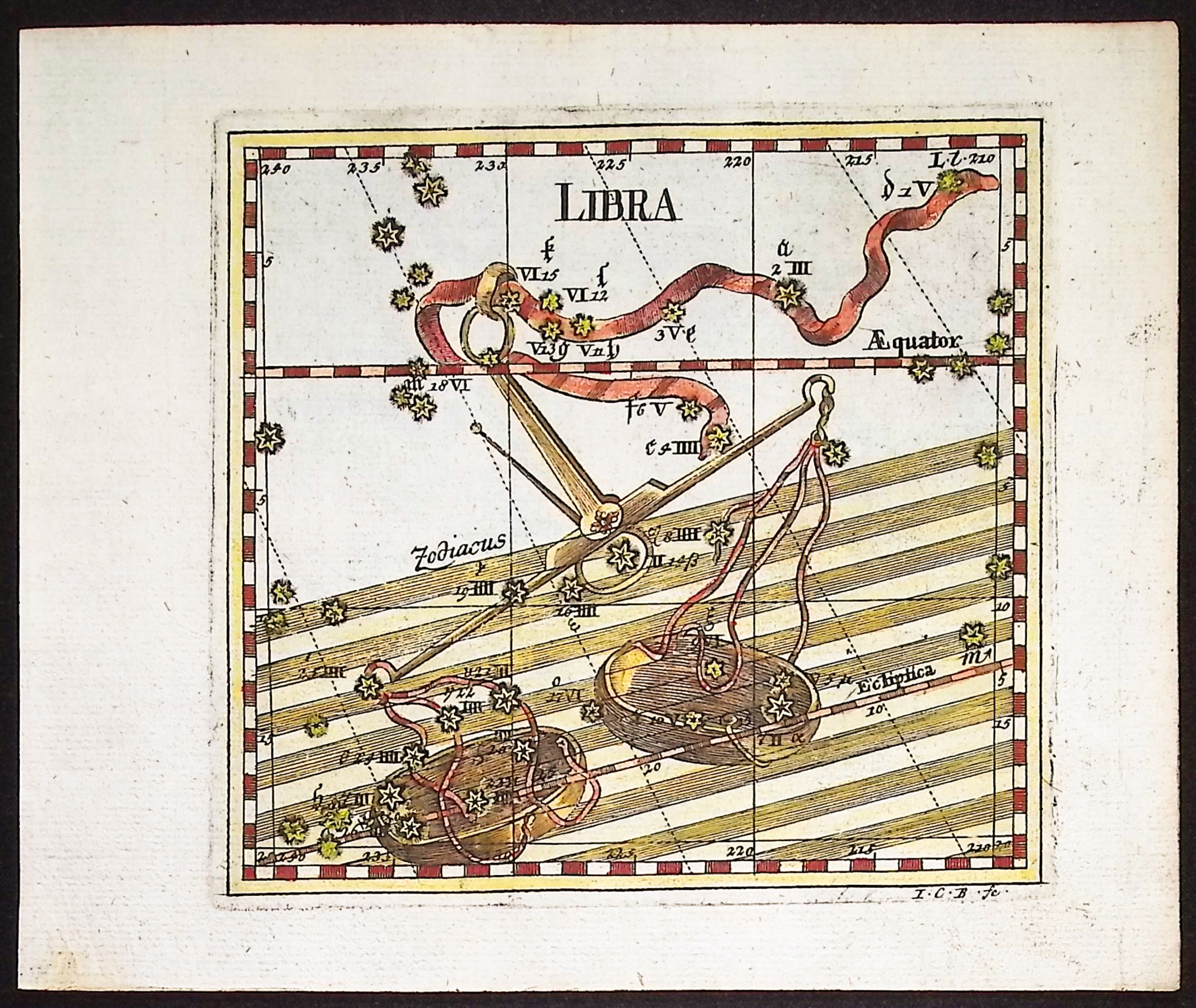 Thomas - Constellation or Celestial Chart of Libra (Scales)