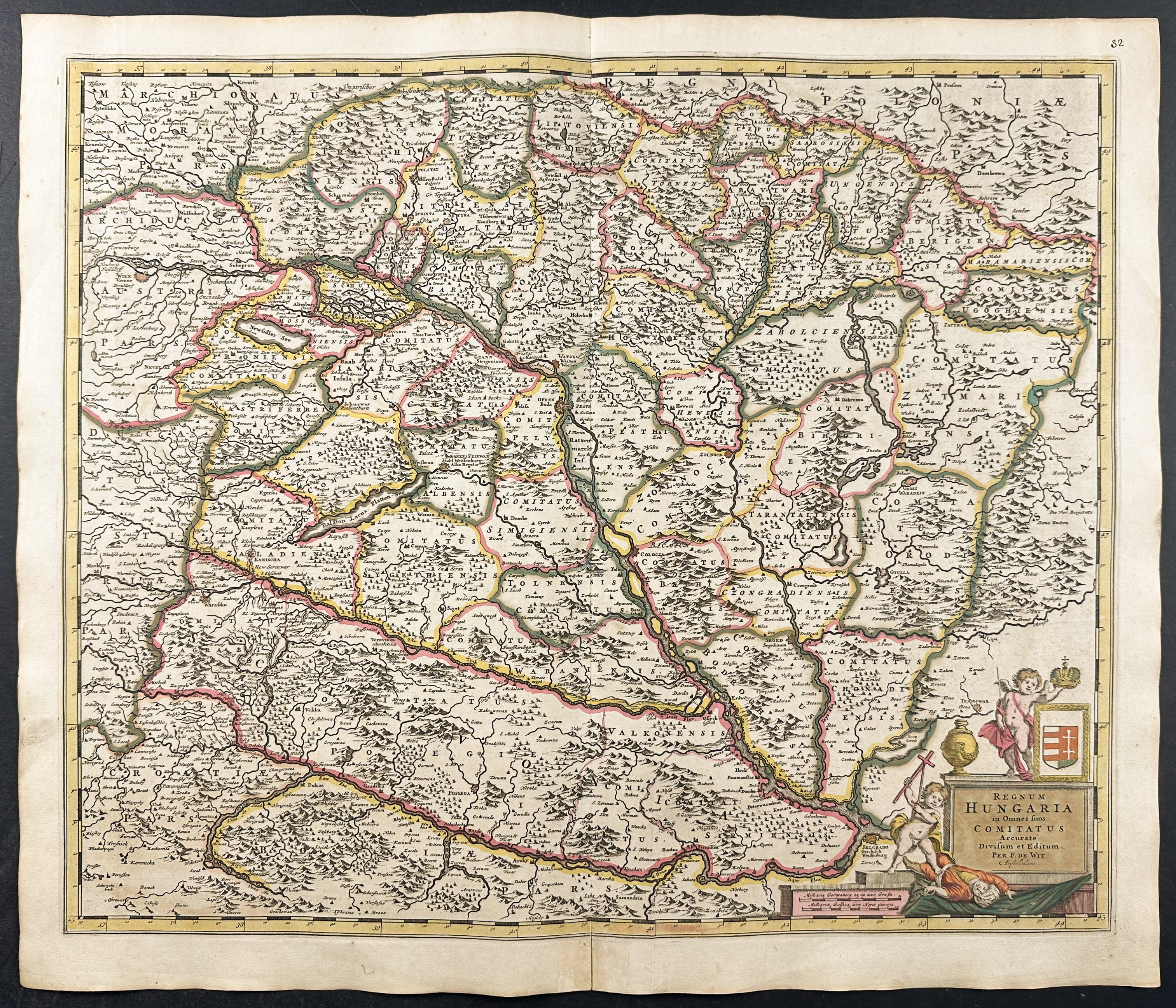 De Wit - Map of the Hungary