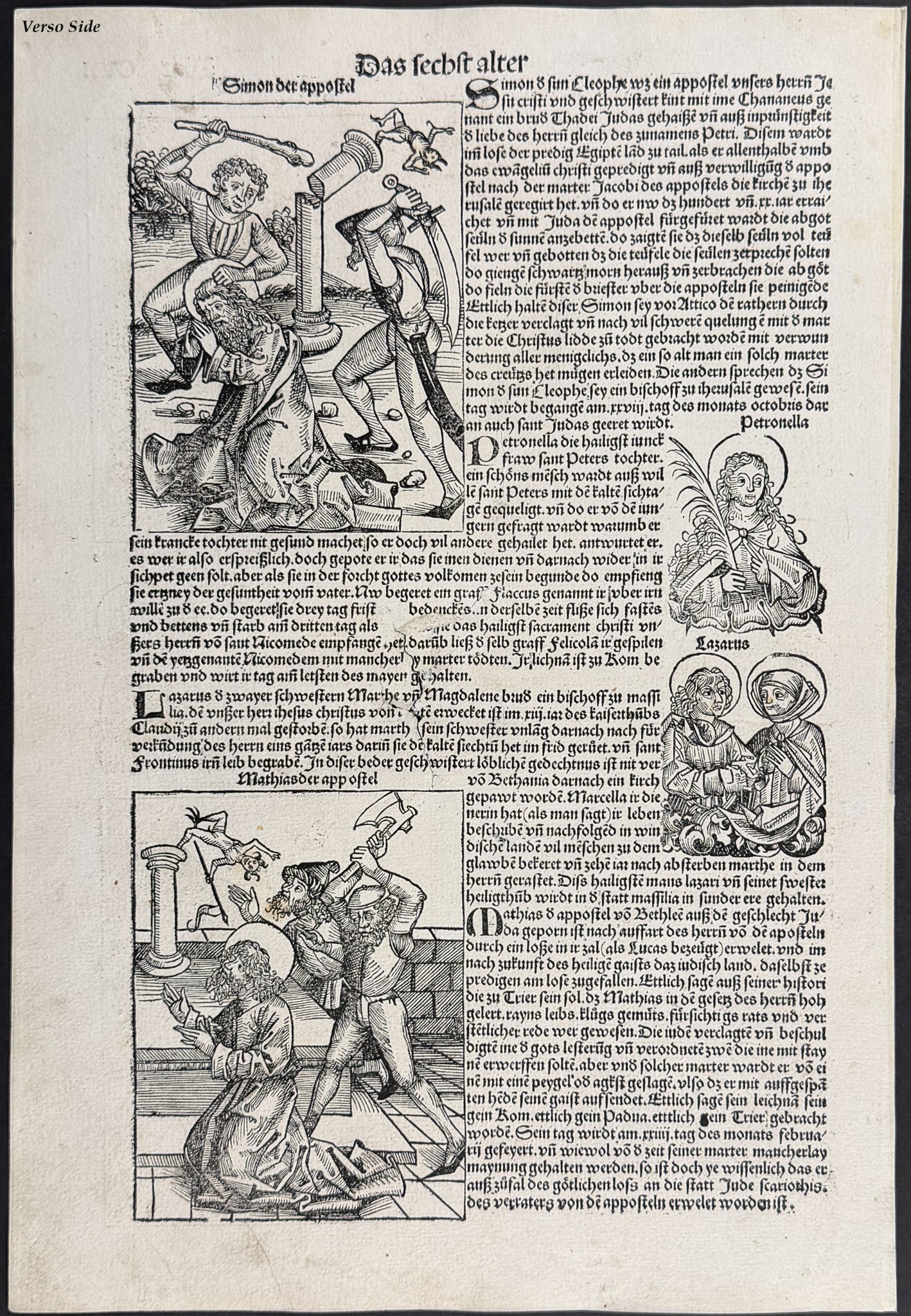 Schedel, pub. 1493 - Martyrdom of the Apostles