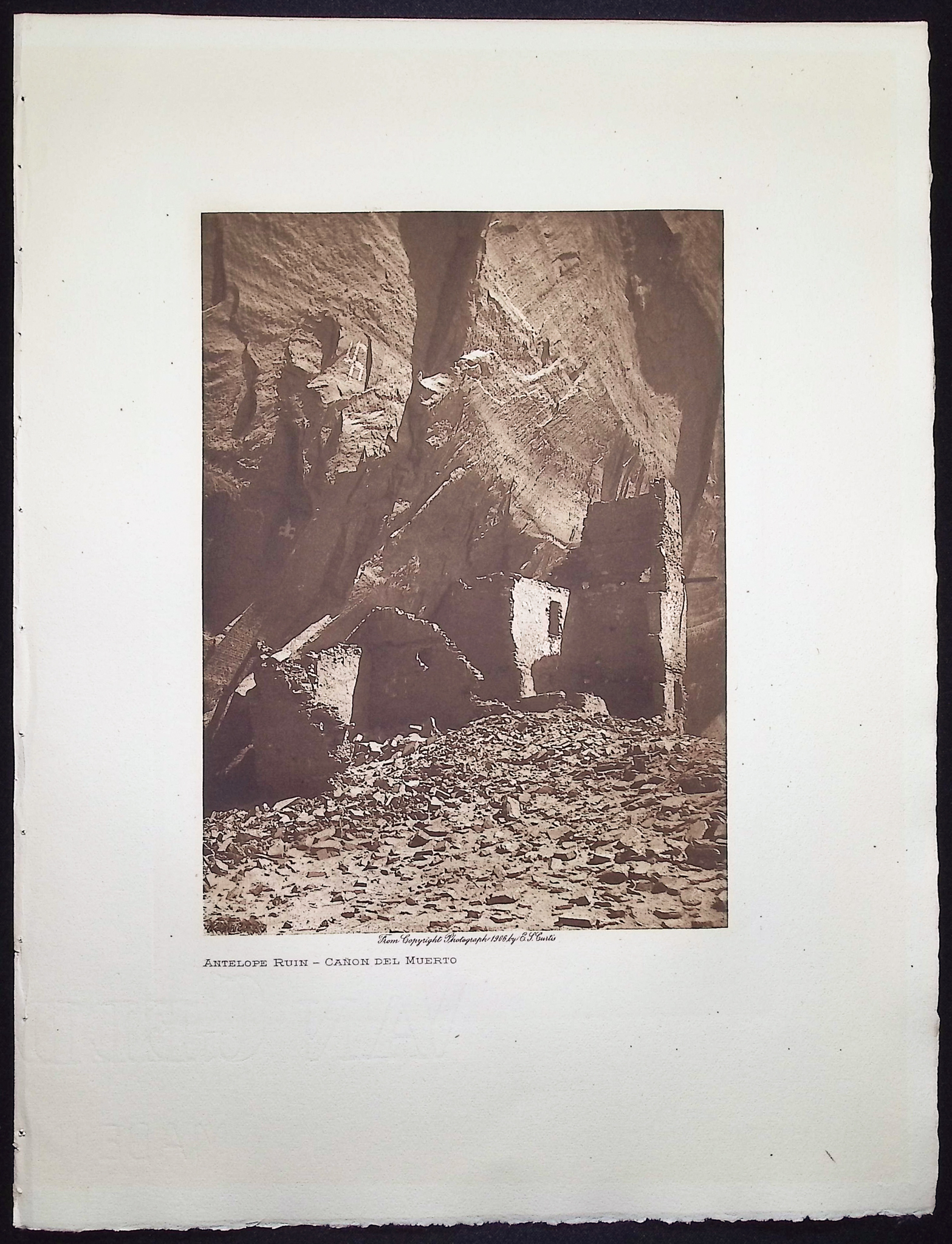 Edward Curtis - Antelope Ruin - Canon del Muerto