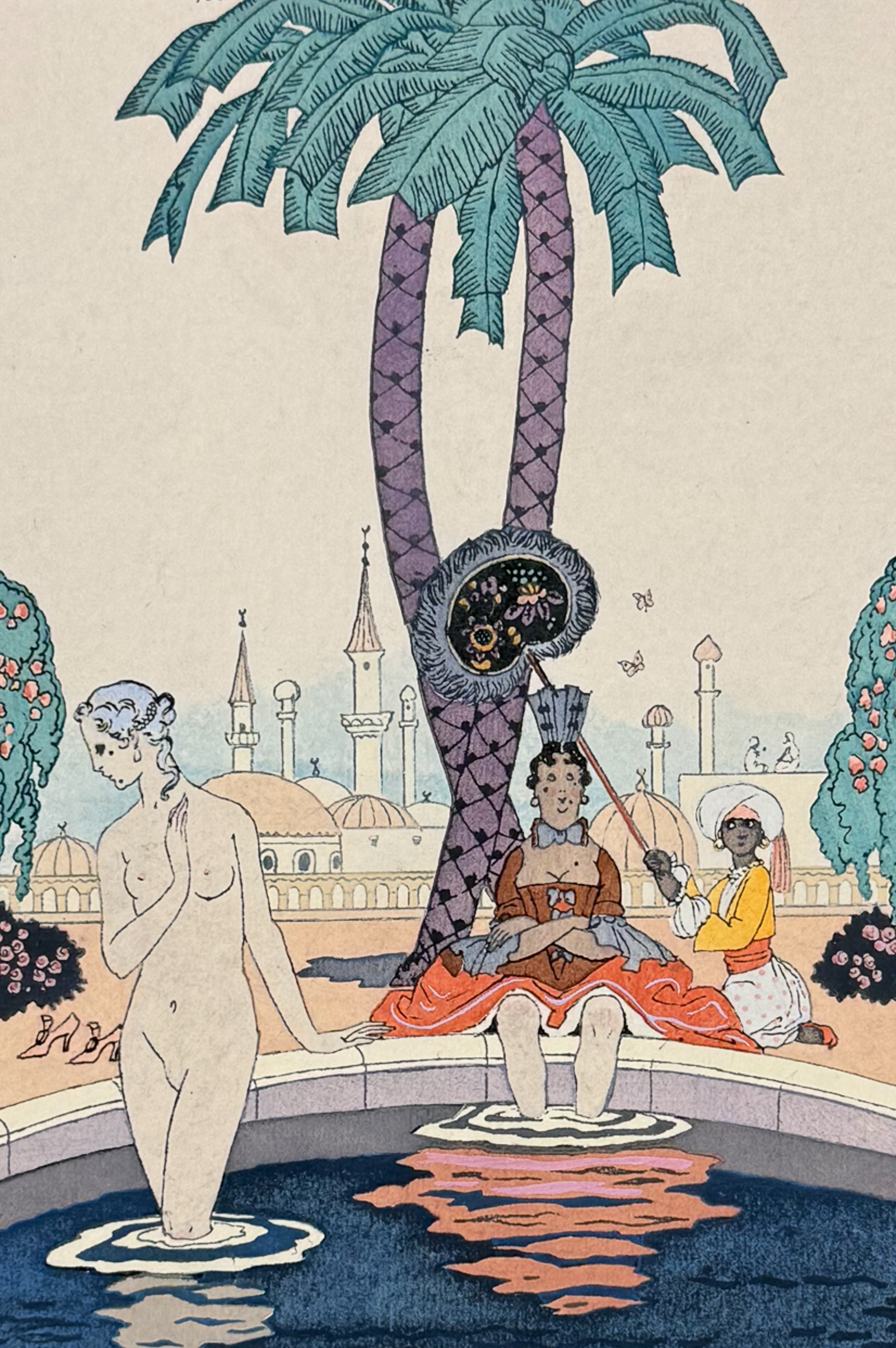 Babou after Barbier - Le Carrosse aux deux Lezards Verts