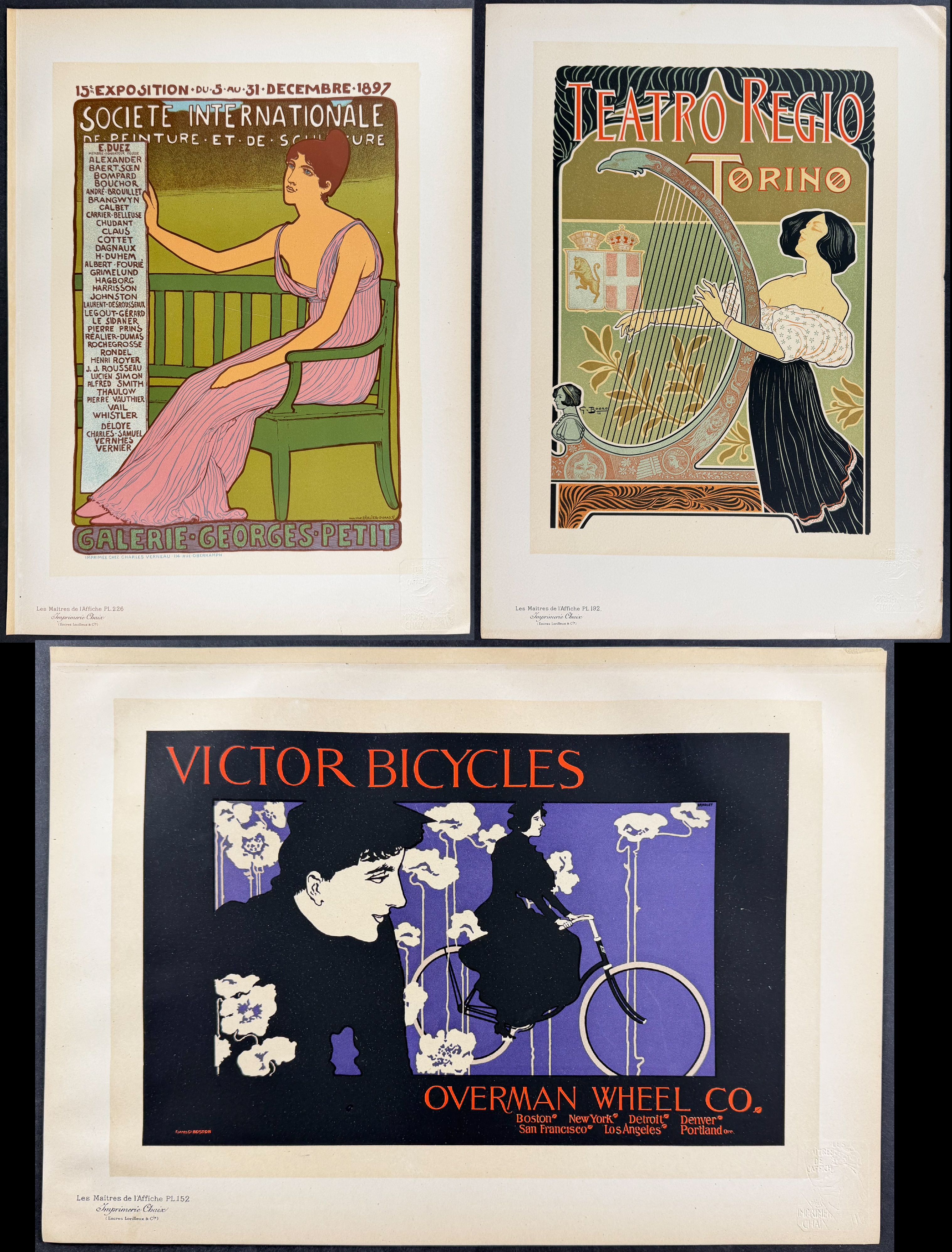 Maitres Affiches - 5 Poster Lithographs
