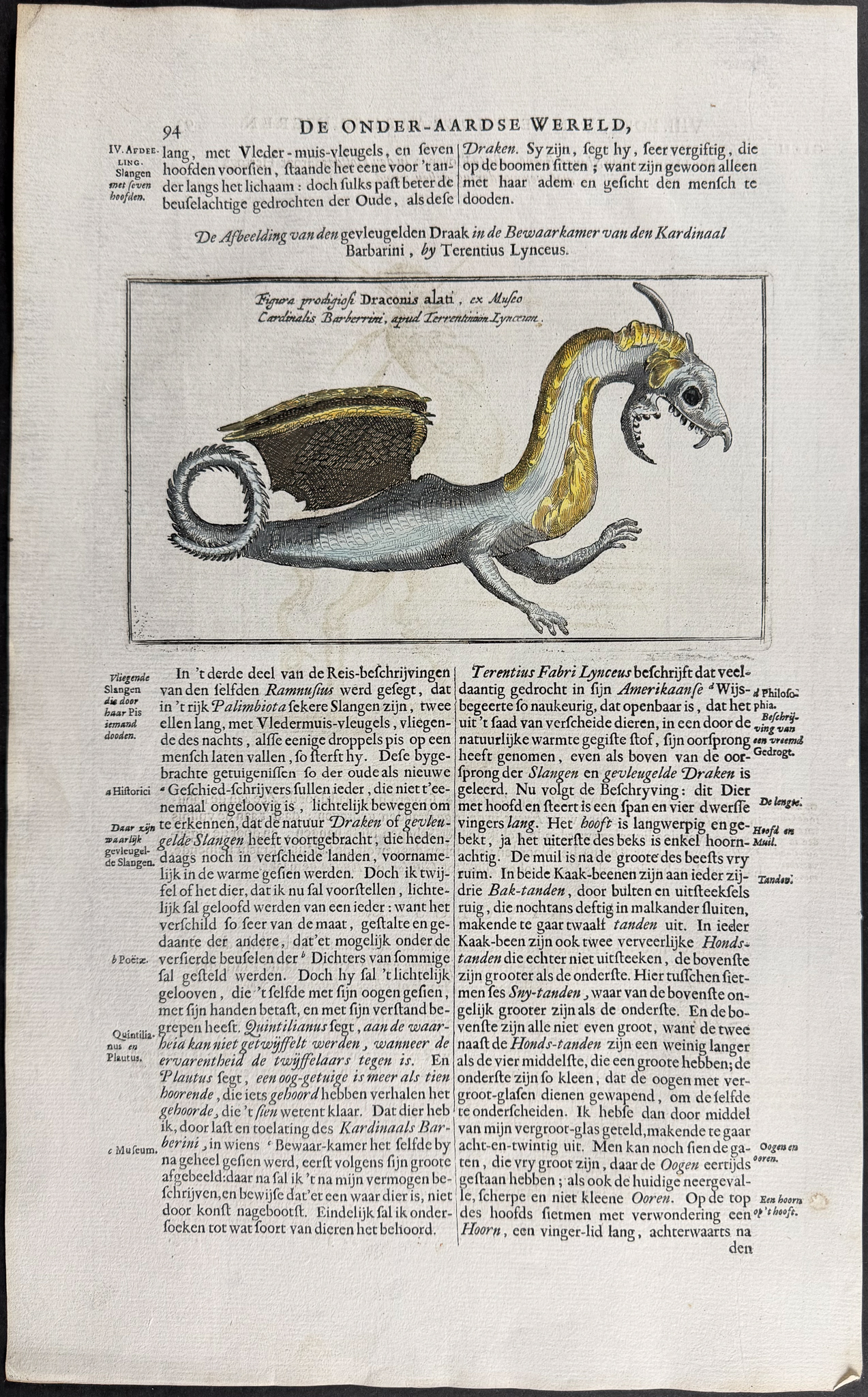 Kircher, pub. 1682 - Dragons