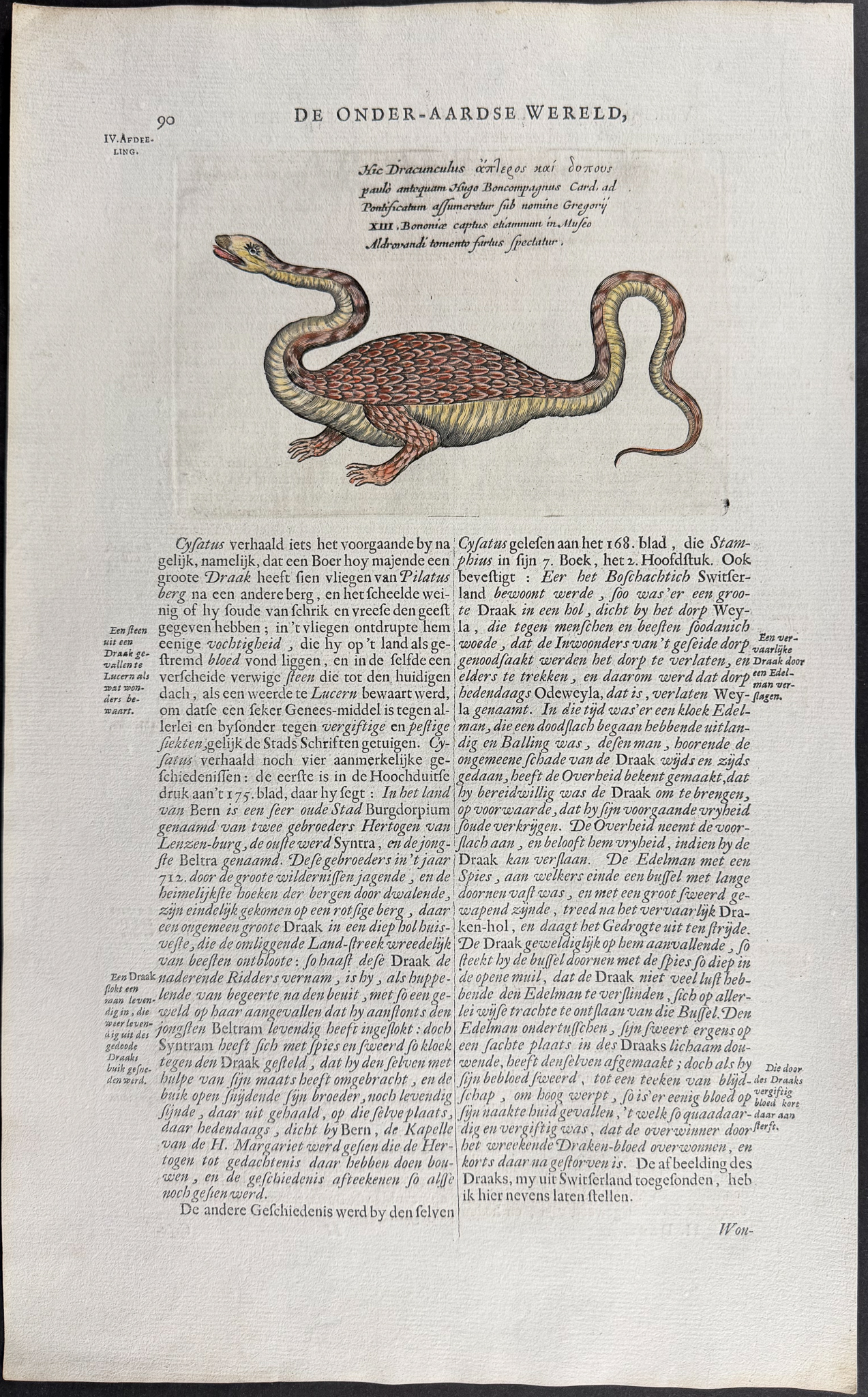 Kircher, pub. 1682 - Dragons
