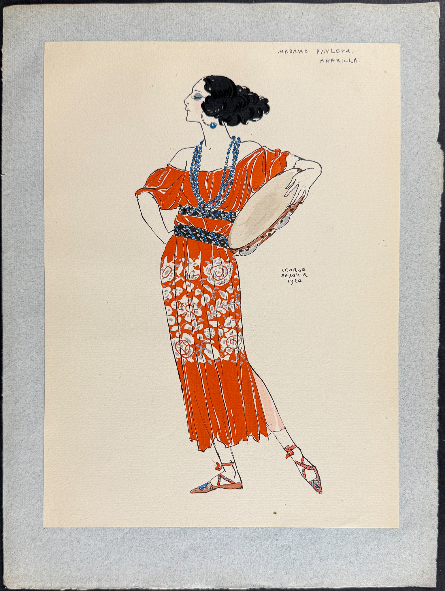 Barbier - 5 Costume Lithographs