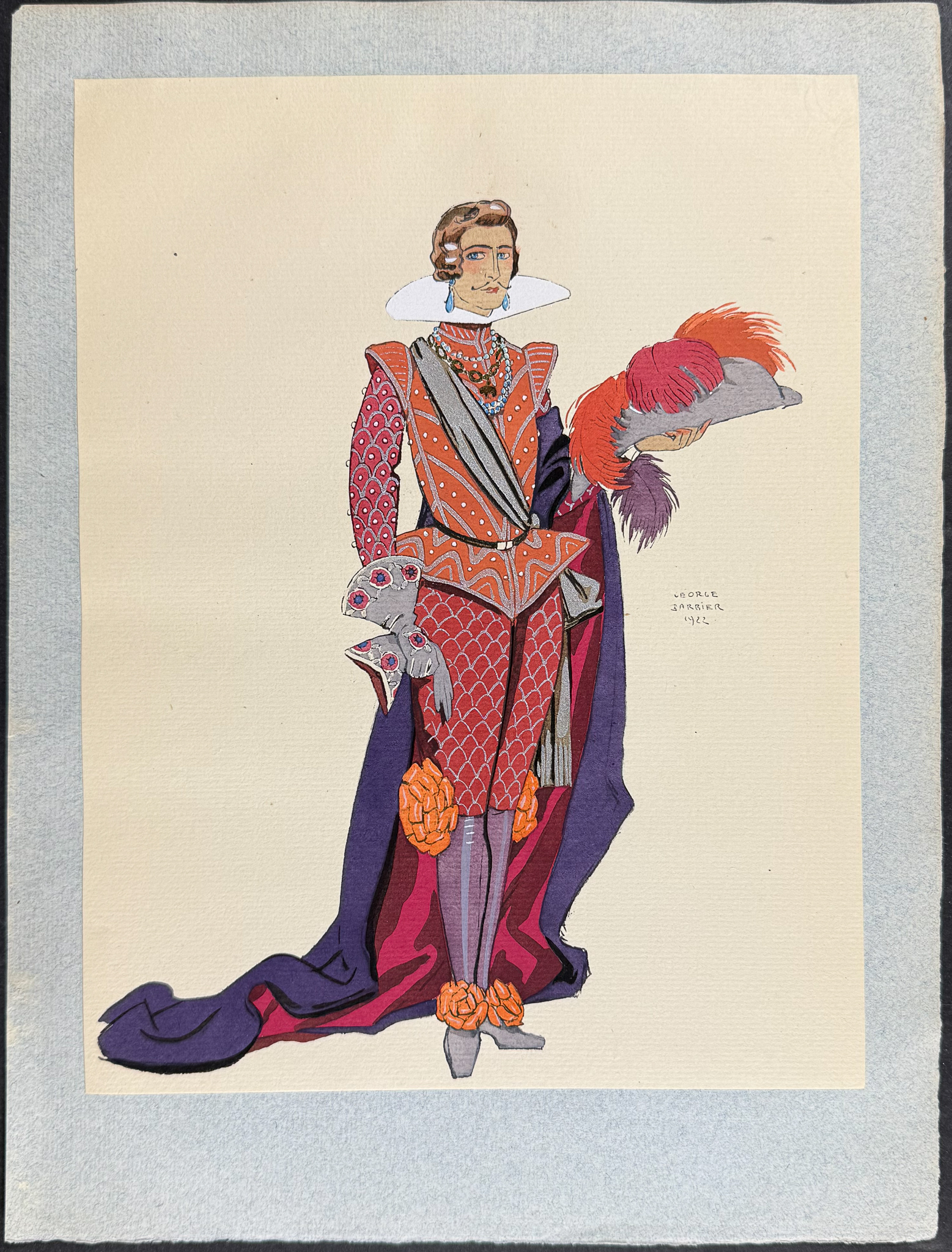 Barbier - 5 Costume Lithographs