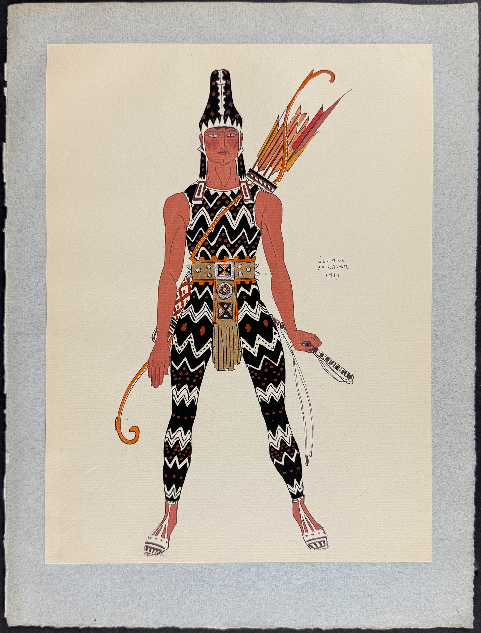 Barbier - 5 Costume Lithographs