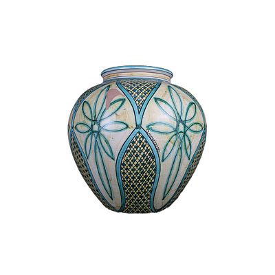 BOCCIA - BOCCIA in maiolica dipinta a motivi stilizzati in policromia manifattura 5 assenza 