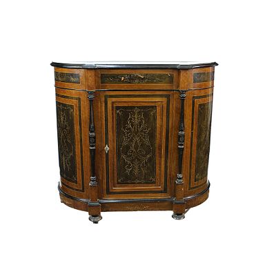 ETAGERE - ETAGERE in acero e palissandro con perfili in bosso e cornici e colonne in legno 