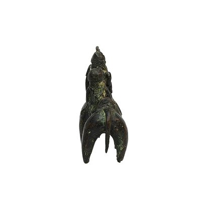 FIGURA EQUESTRE PUTCHU GUINADJII - FIGURA EQUESTRE PUTCHU GUINADJII in bronzo, etnia Haussa 