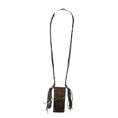 COLLANA CON PORTAMULETI TCHEROT. TUAREGH JULIEMIDEN - COLLANA CON PORTAMULETI TCHEROT. TUAREGH 