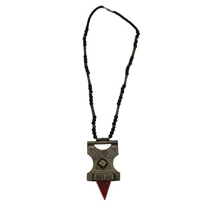 COLLANA CON PENDENTE TUAREGH JULLEMIDEN - COLLANA CON PENDENTE TUAREGH JULLEMIDEN in metallo 