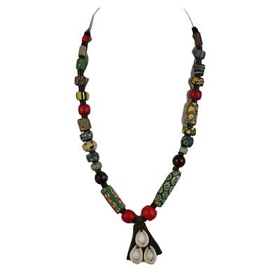 COLLANA CON PENDENTE E PORTATALISMANO KHURB - COLLANA CON PENDENTE E PORTA TALISMANO KHURB etnia 