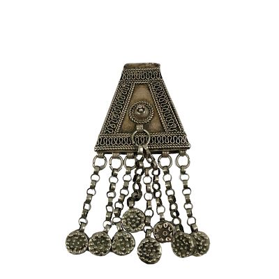 ORNAMENTO DA TESTA OROMO - ORNAMENTO DA TESTA OROMO in metallo argentato Portato dalle donne Oromo 