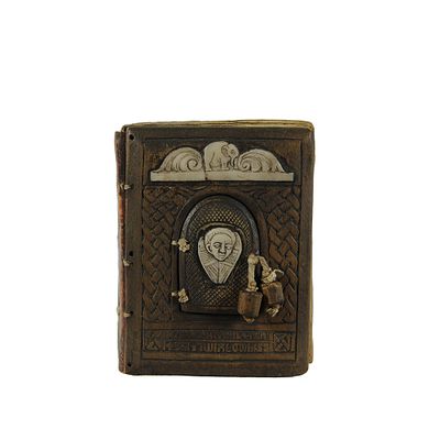 LIBRO DI PREGHIERE EVANGELICHE AMHARA - LIBRO DI PREGHIERE EVANGELICHE AMHARA in legno, osso 