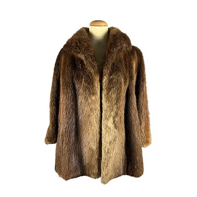 PELLICCIA DI CASTORINO TAGLIA IT 44/46 - PELLICCIA DI CASTORINO TAGLIA IT 44/46 tonalit&agrave;' 