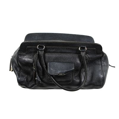 TOD'S, BORSA - TOD'S, BORSA in pelle martellata color testa di moro modello a mano di grande 