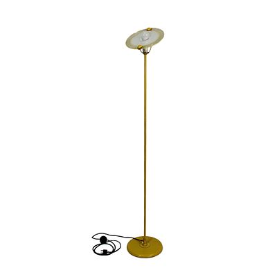PIANTANA DI DESIGN - PIANTANA DI DESIGN struttura in metallo laccato giallo con base circolare e 