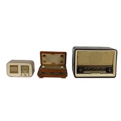LOTTO DI 3 RADIO D'EPOCA A VALVOLE - LOTTO DI 3 RADIO D'EPOCA A VALVOLE di cui 1 Siemens, 1 